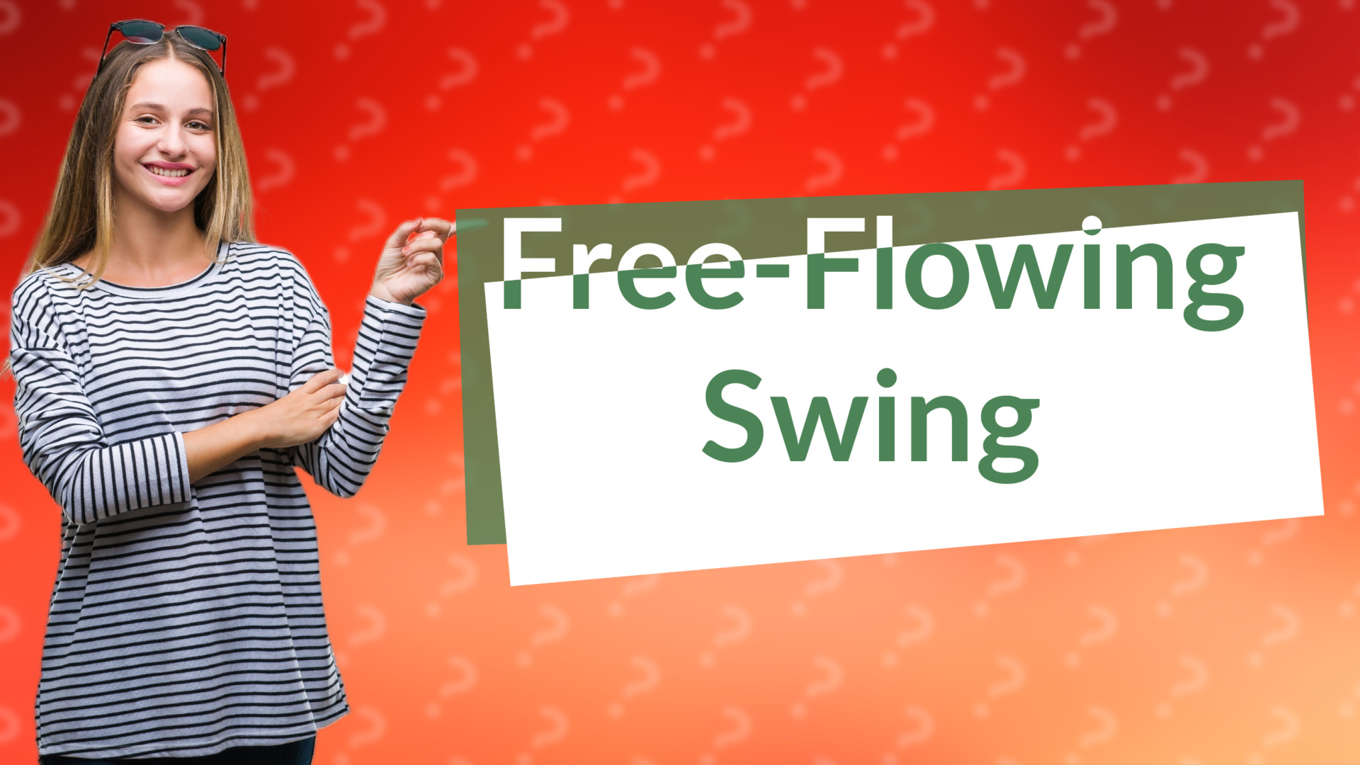 Free-Flowing Swing