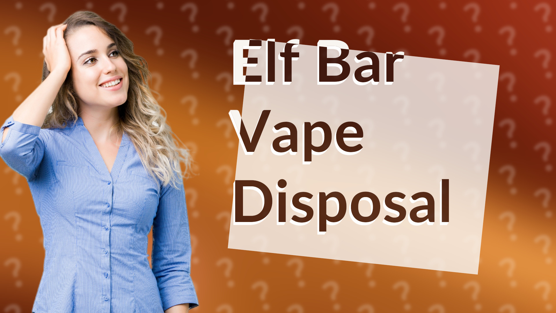 Elf Bar Vape Disposal