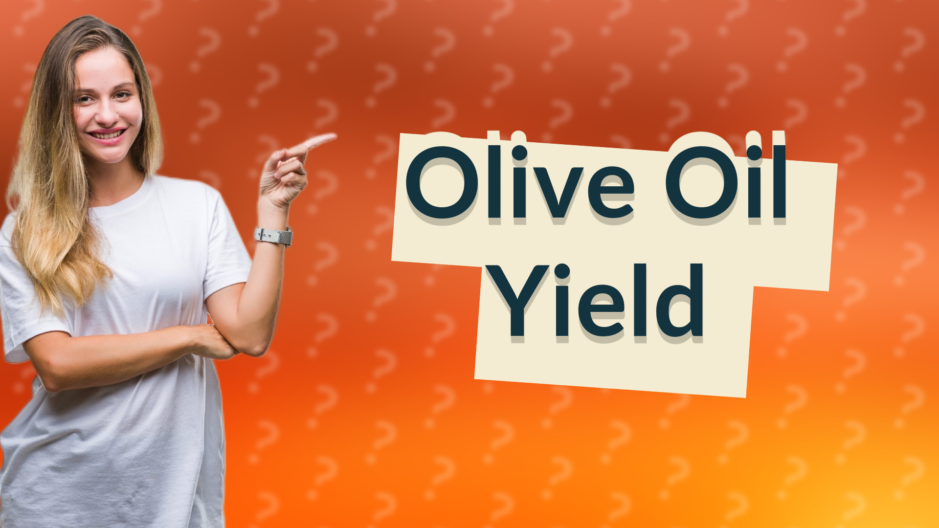 Olive Oil Yield