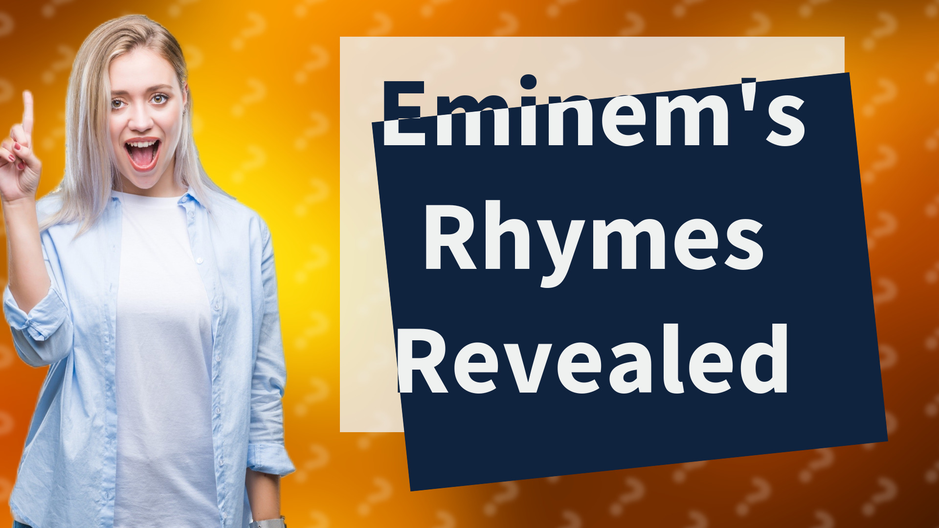 Eminem's Rhymes Revealed