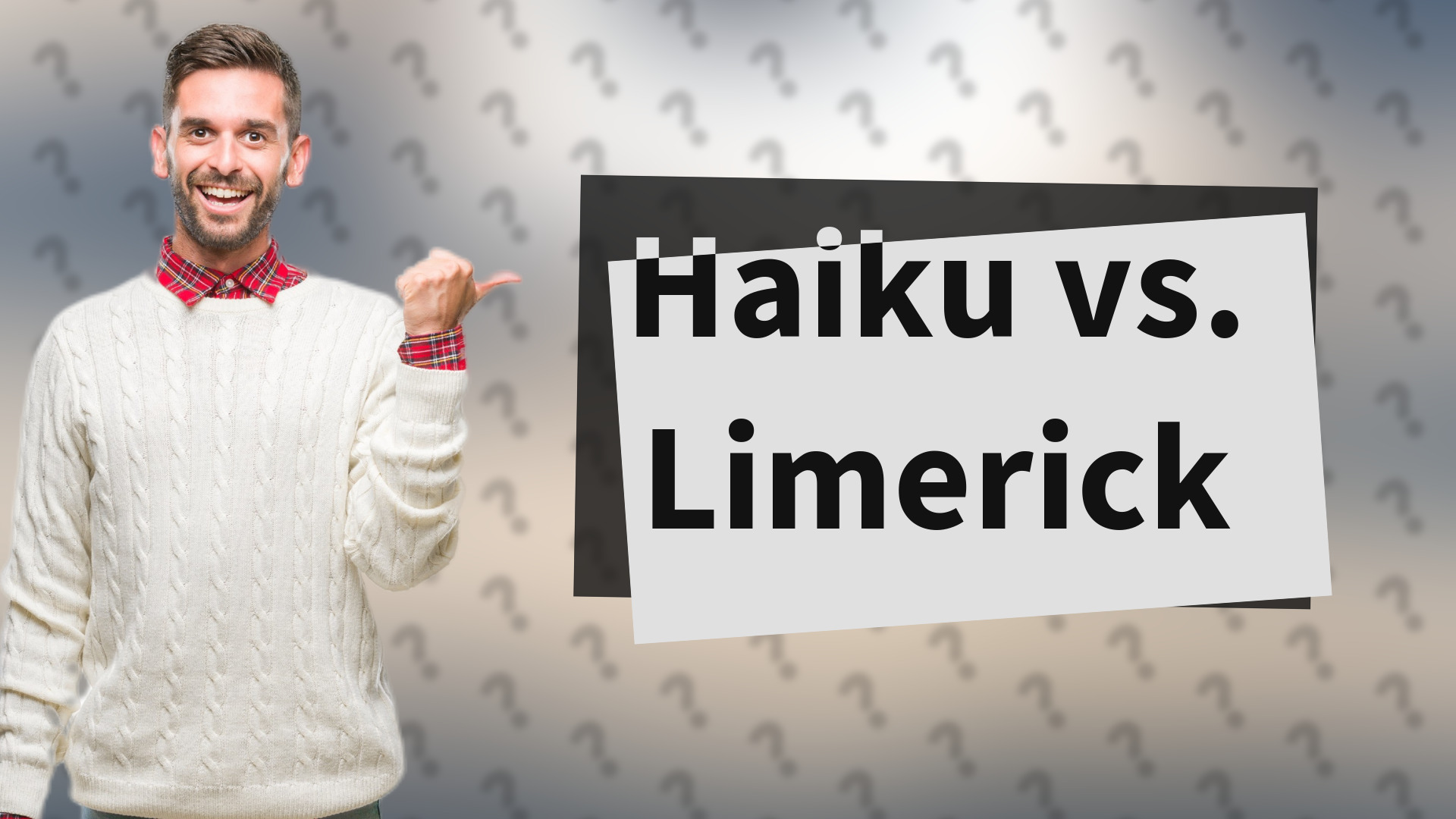 Haiku vs. Limerick