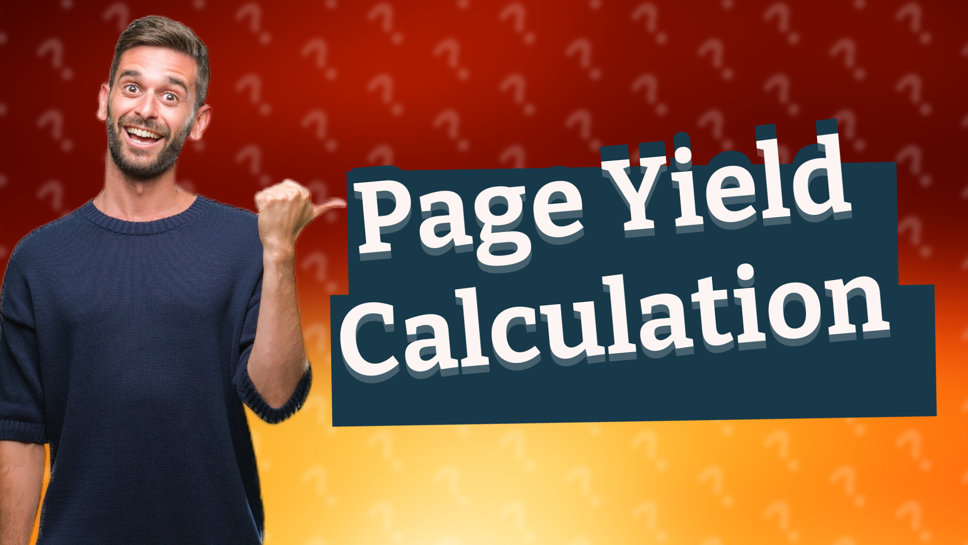 Page Yield Calculation