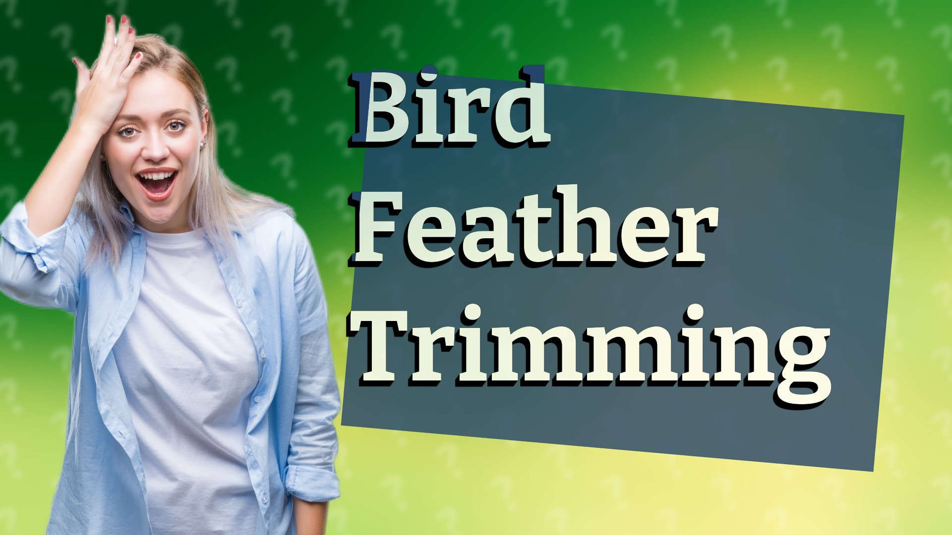 Bird Feather Trimming