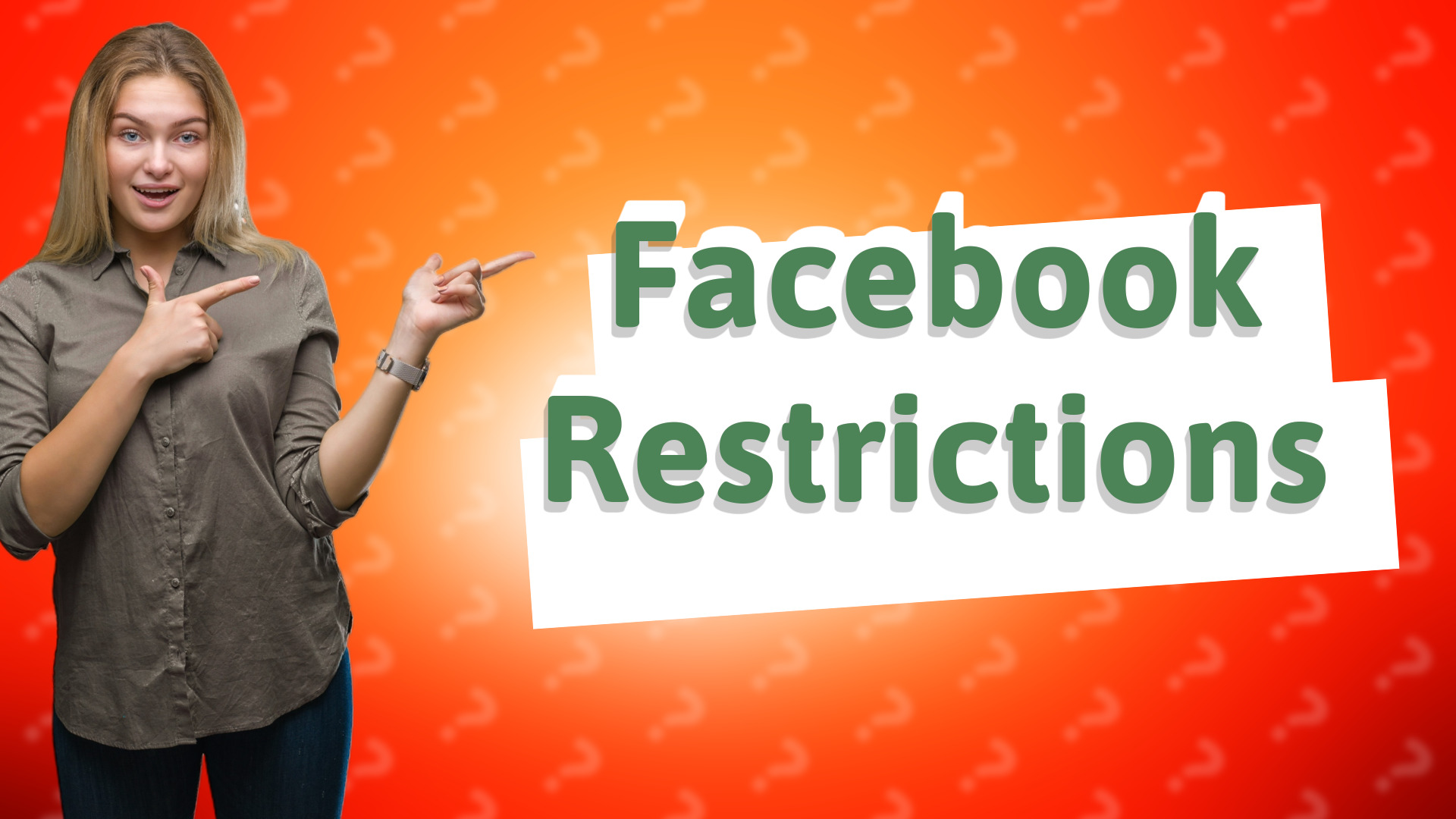 Facebook Restrictions
