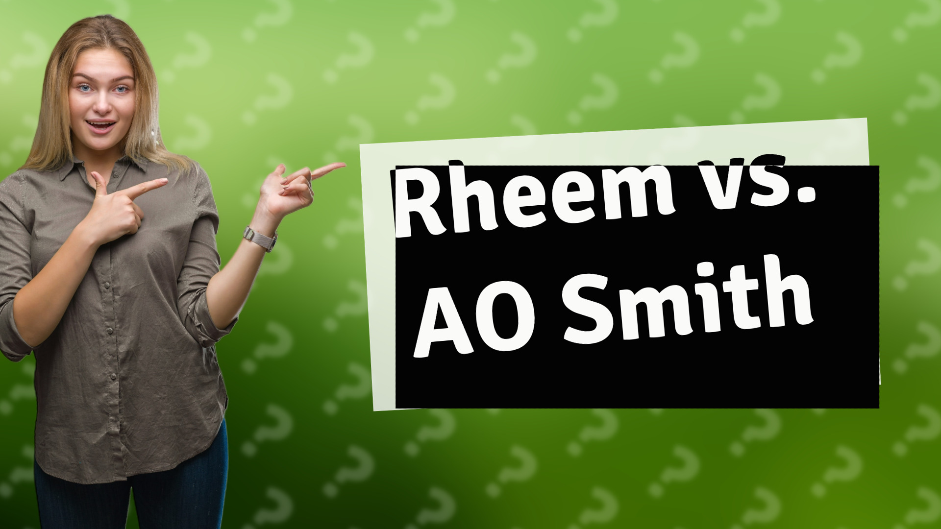Rheem vs. AO Smith