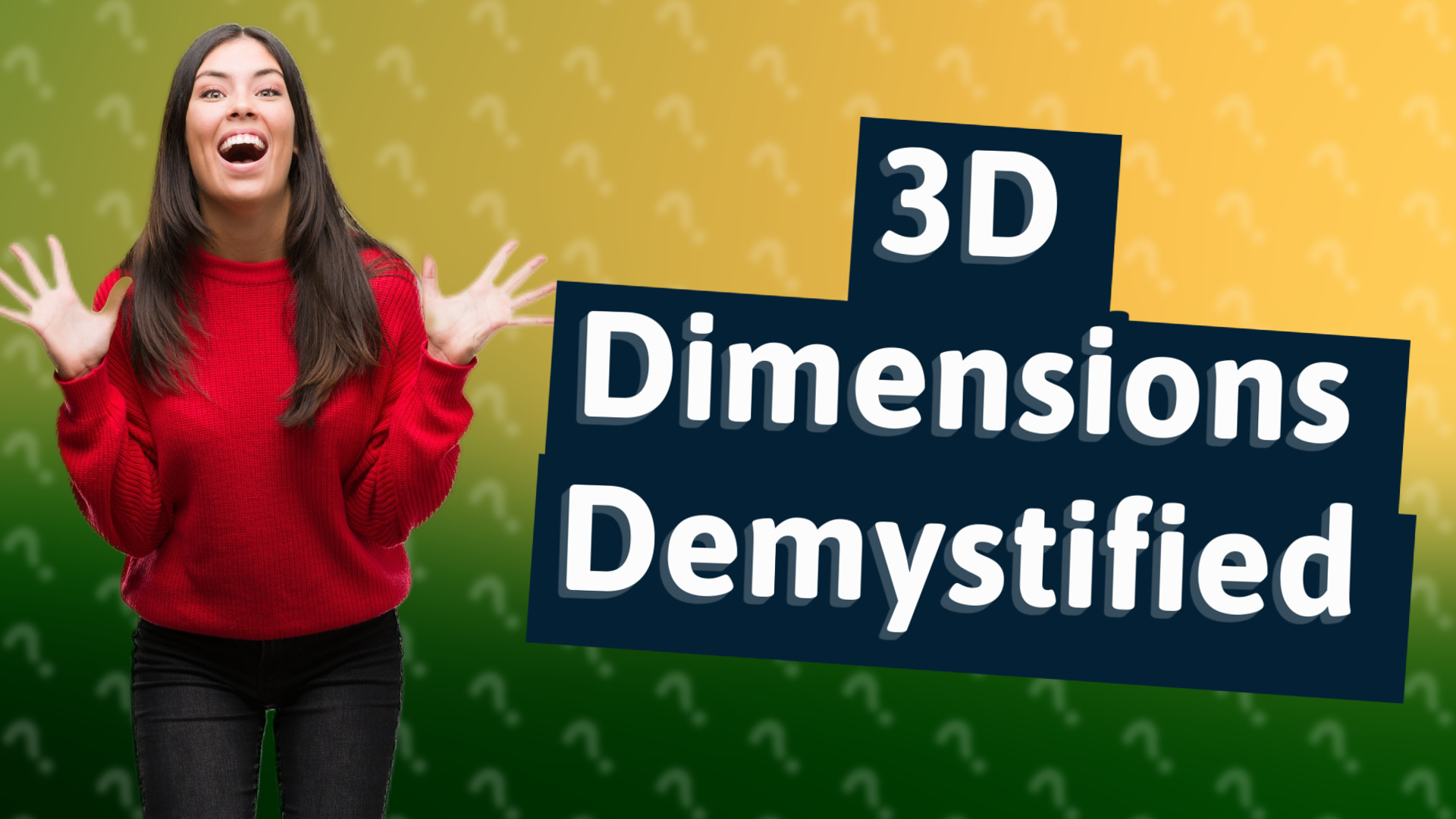 3D Dimensions Demystified