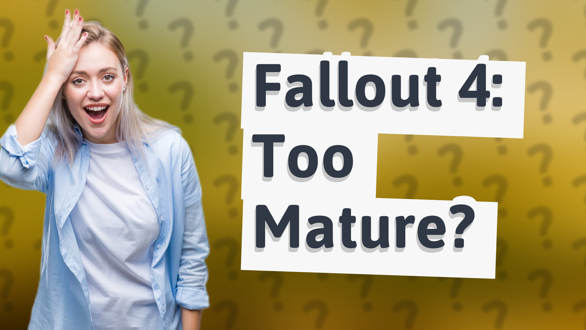 Fallout 4: Too Mature?
