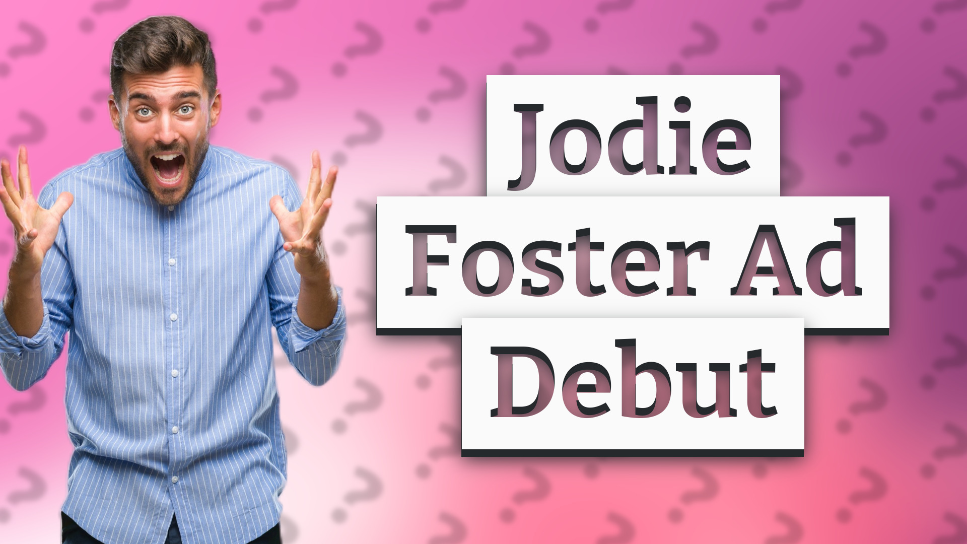 Jodie Foster Ad Debut