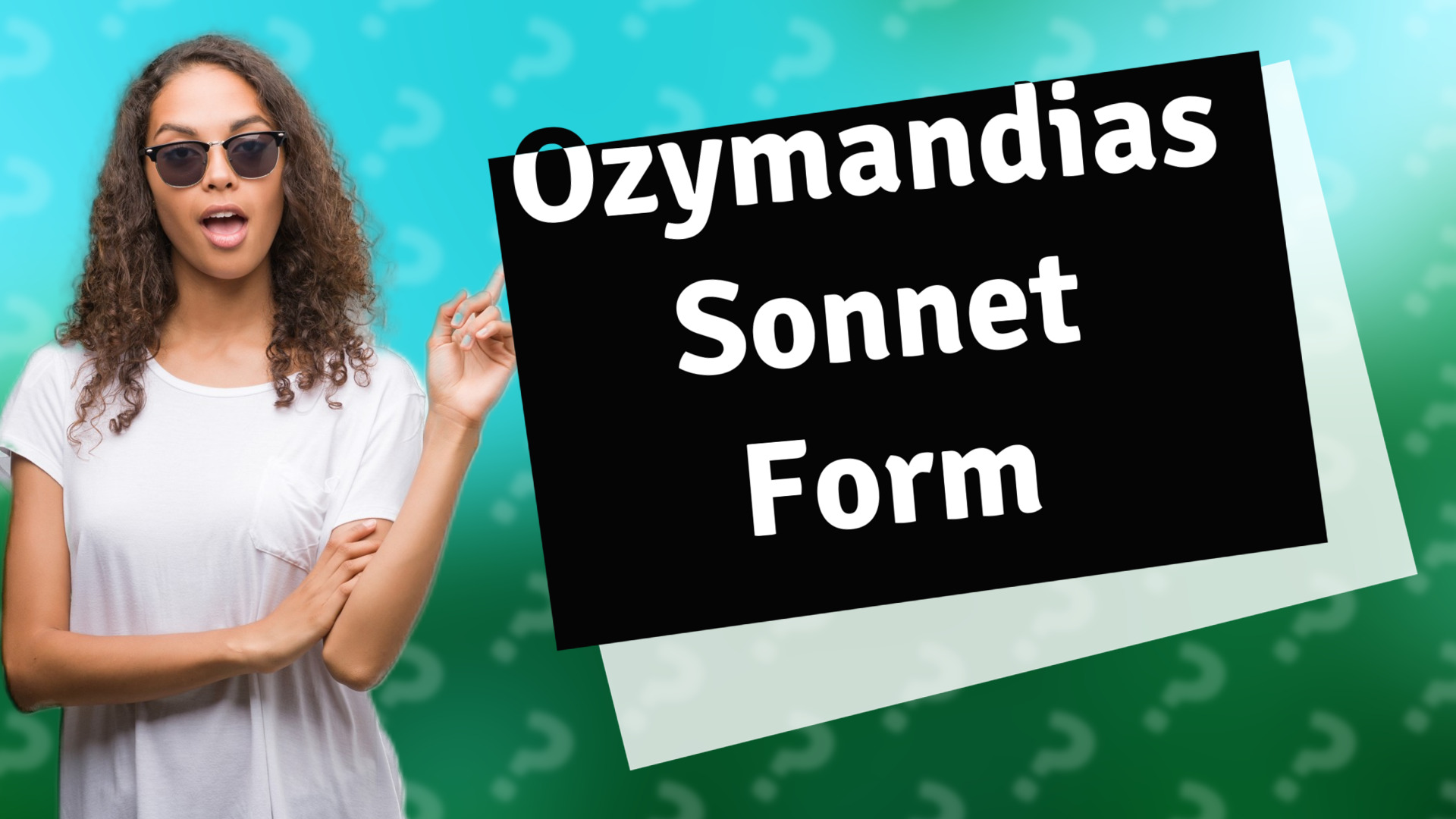 Ozymandias Sonnet Form