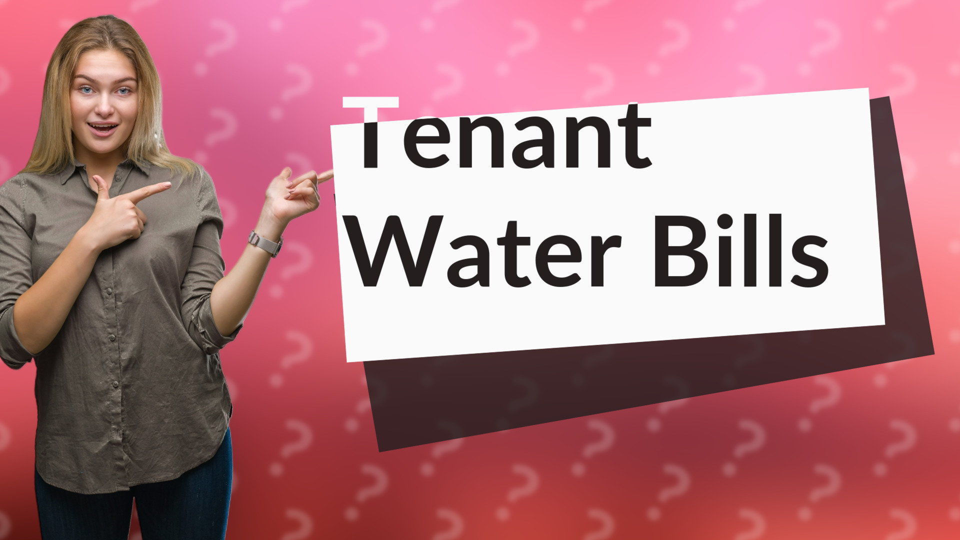 Tenant Water Bills