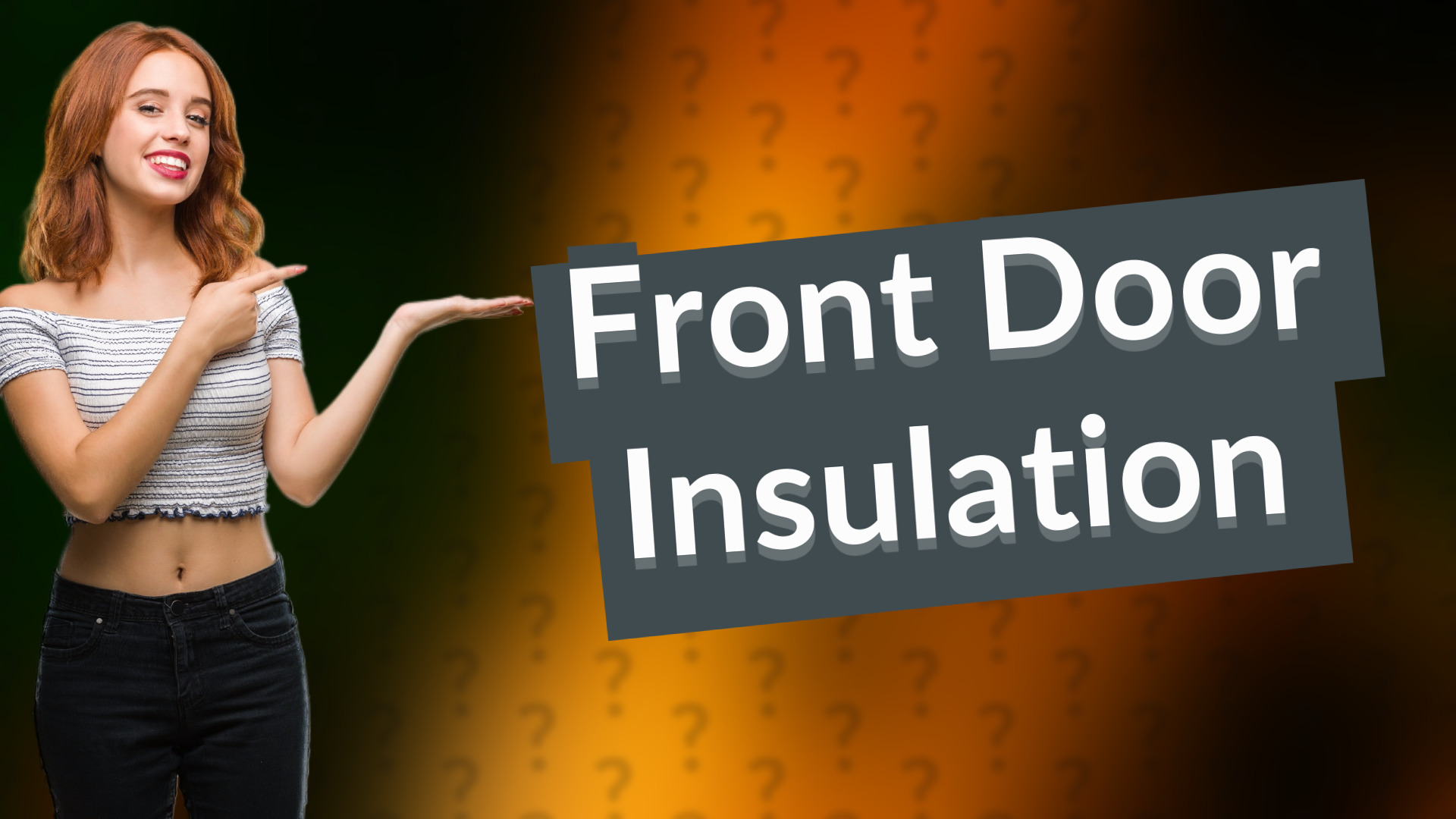 Front Door Insulation