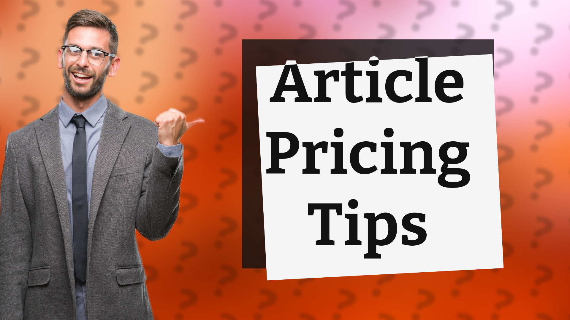 Article Pricing Tips