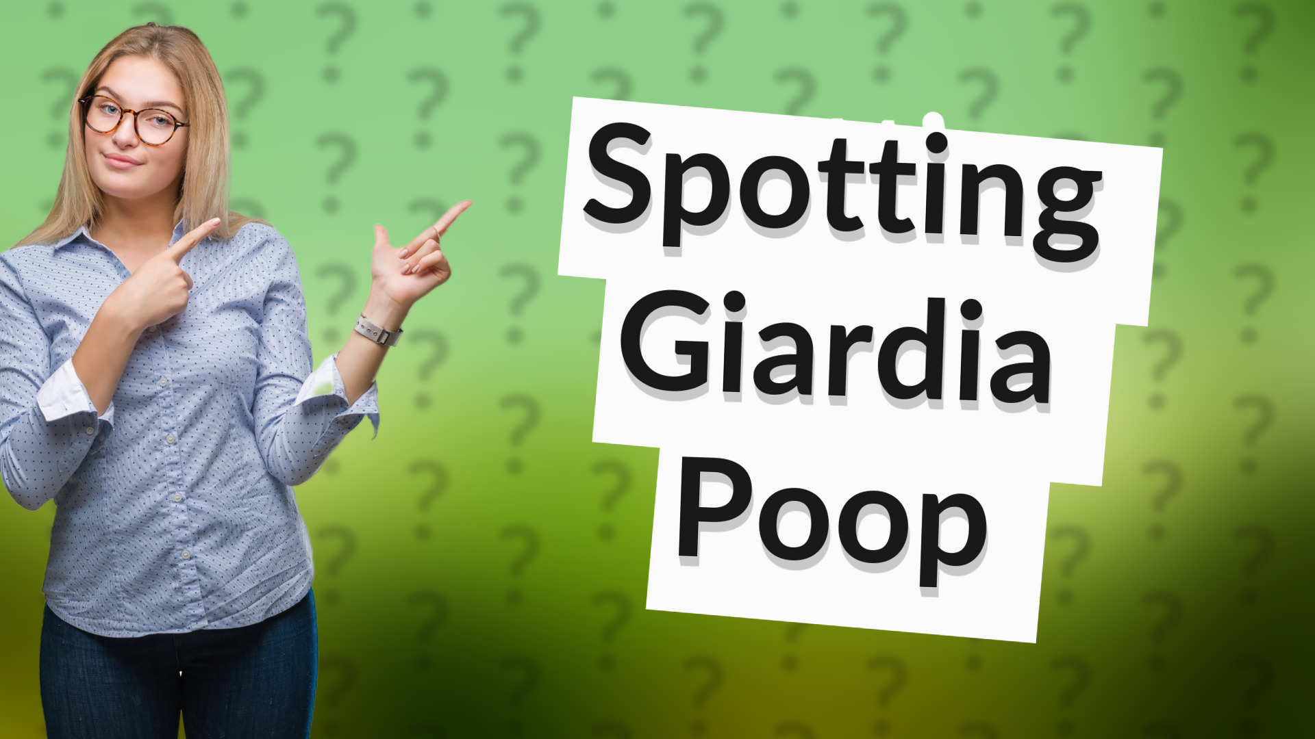 Spotting Giardia Poop