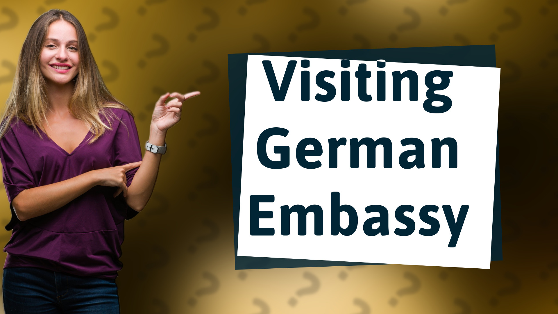 Visiting German Embassy