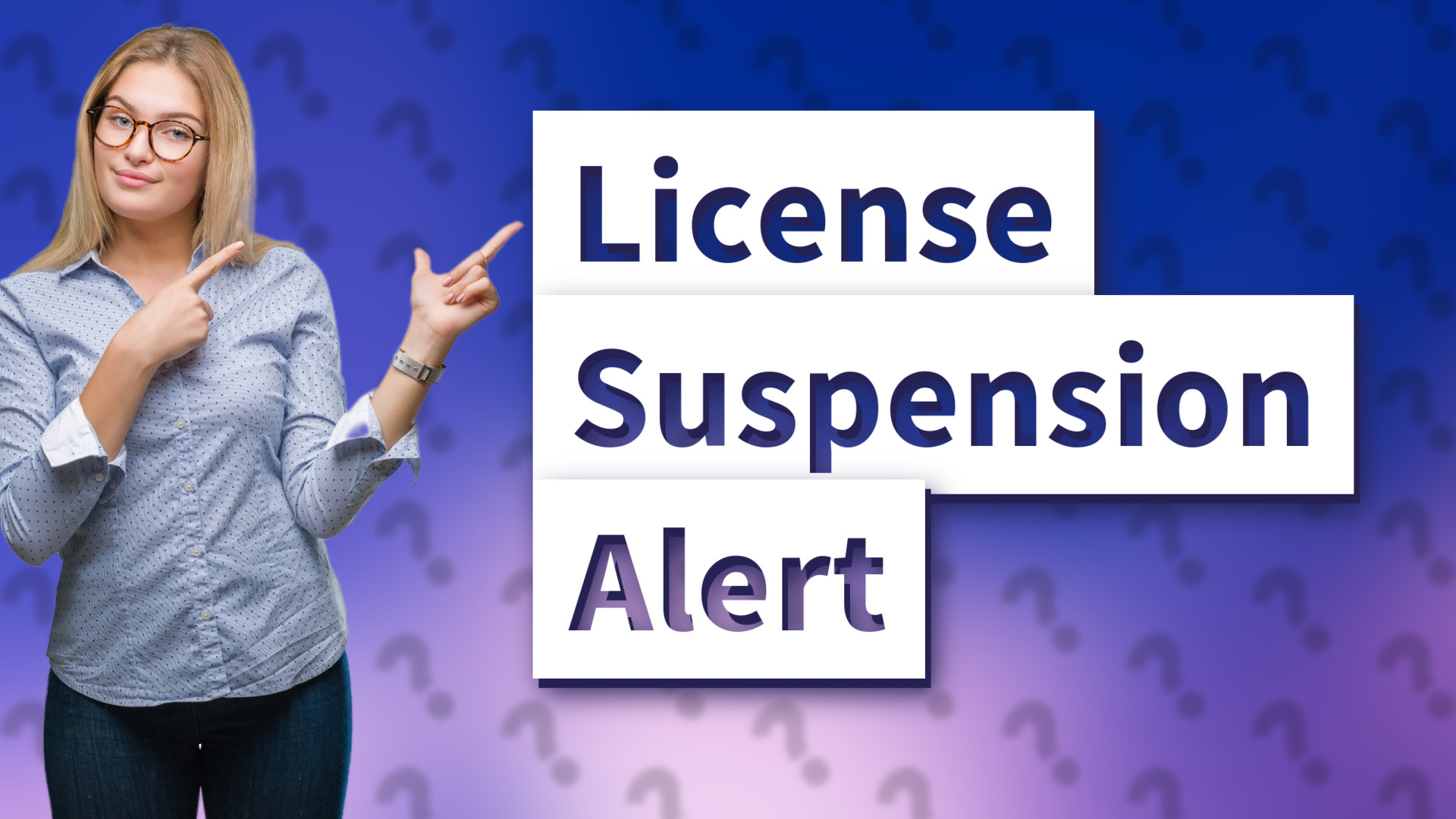 License Suspension Alert