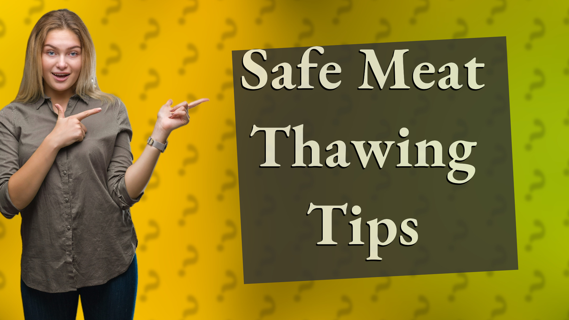 Safe Meat Thawing Tips