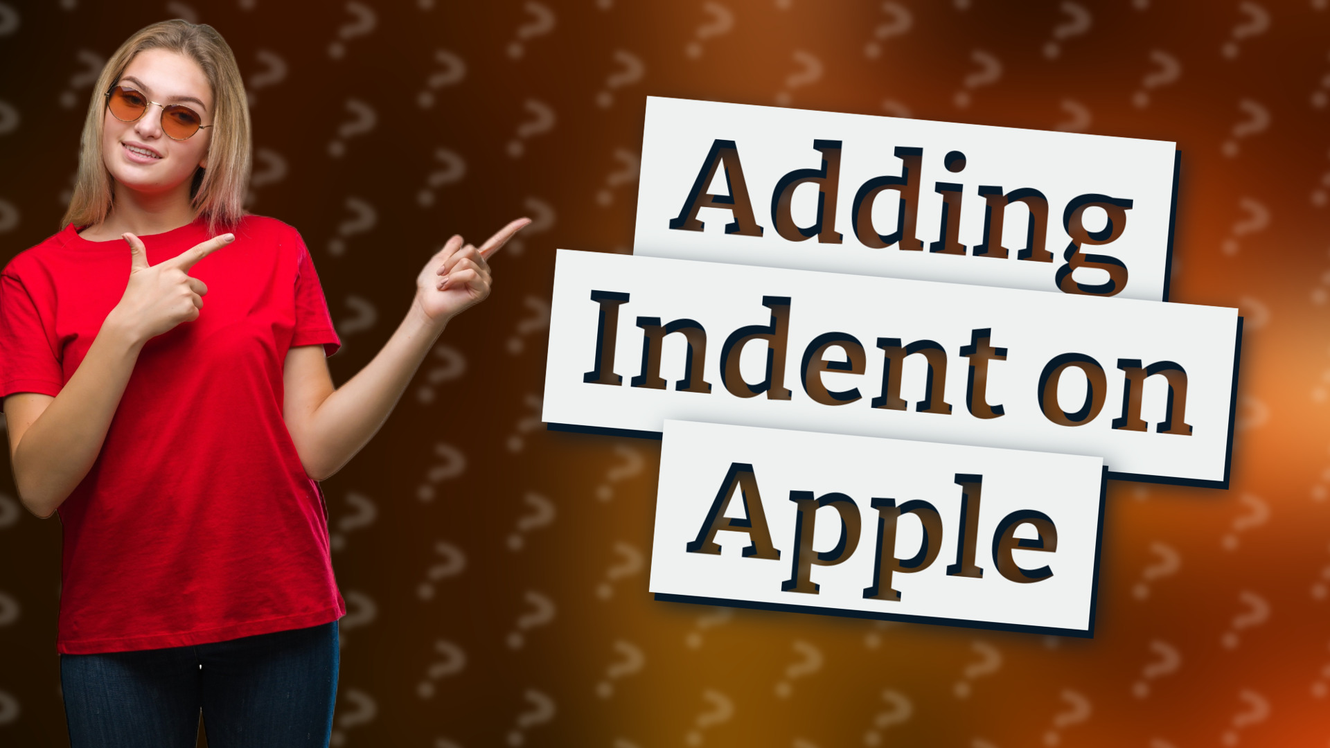 Adding Indent on Apple