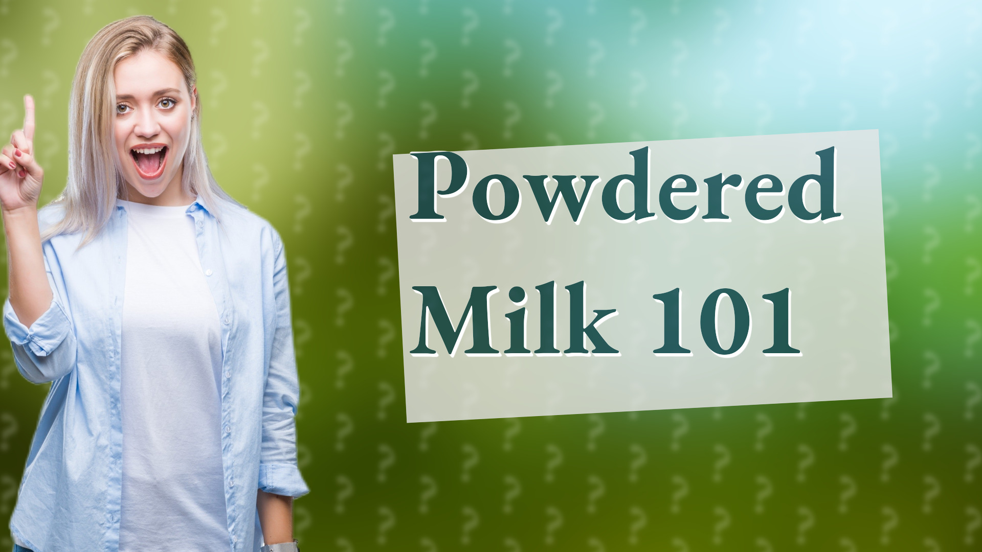 Powdered Milk 101