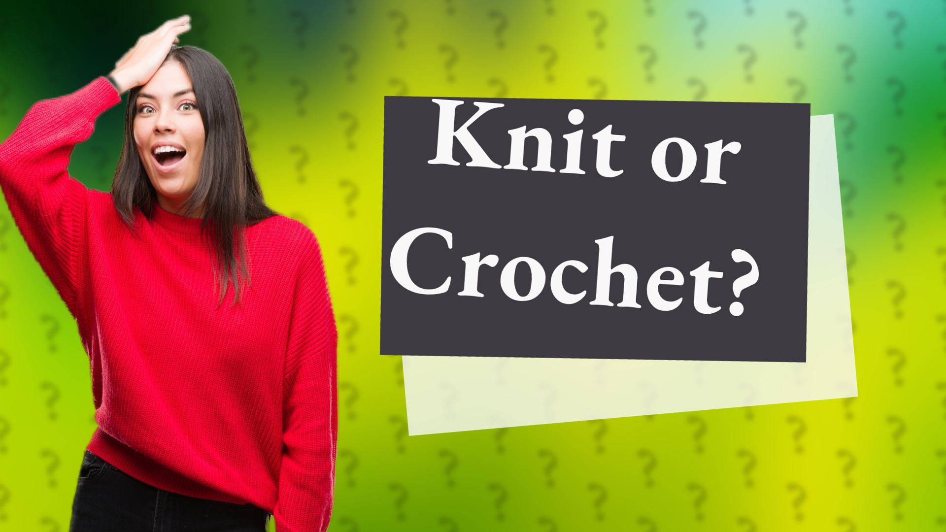 Knit or Crochet?