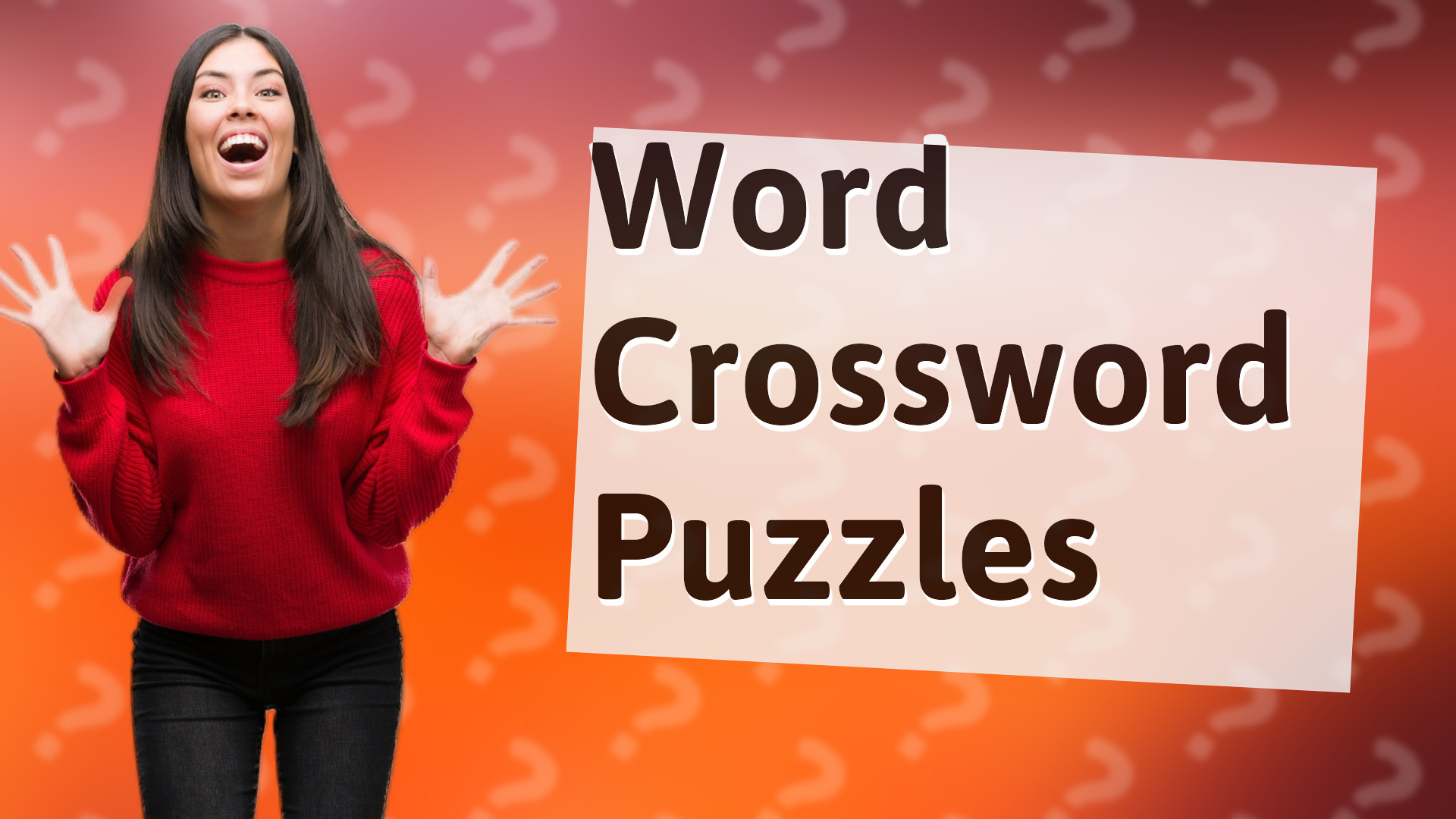 Word Crossword Puzzles