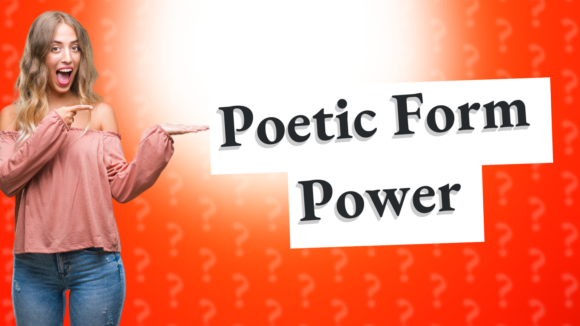 Poetic Form Power