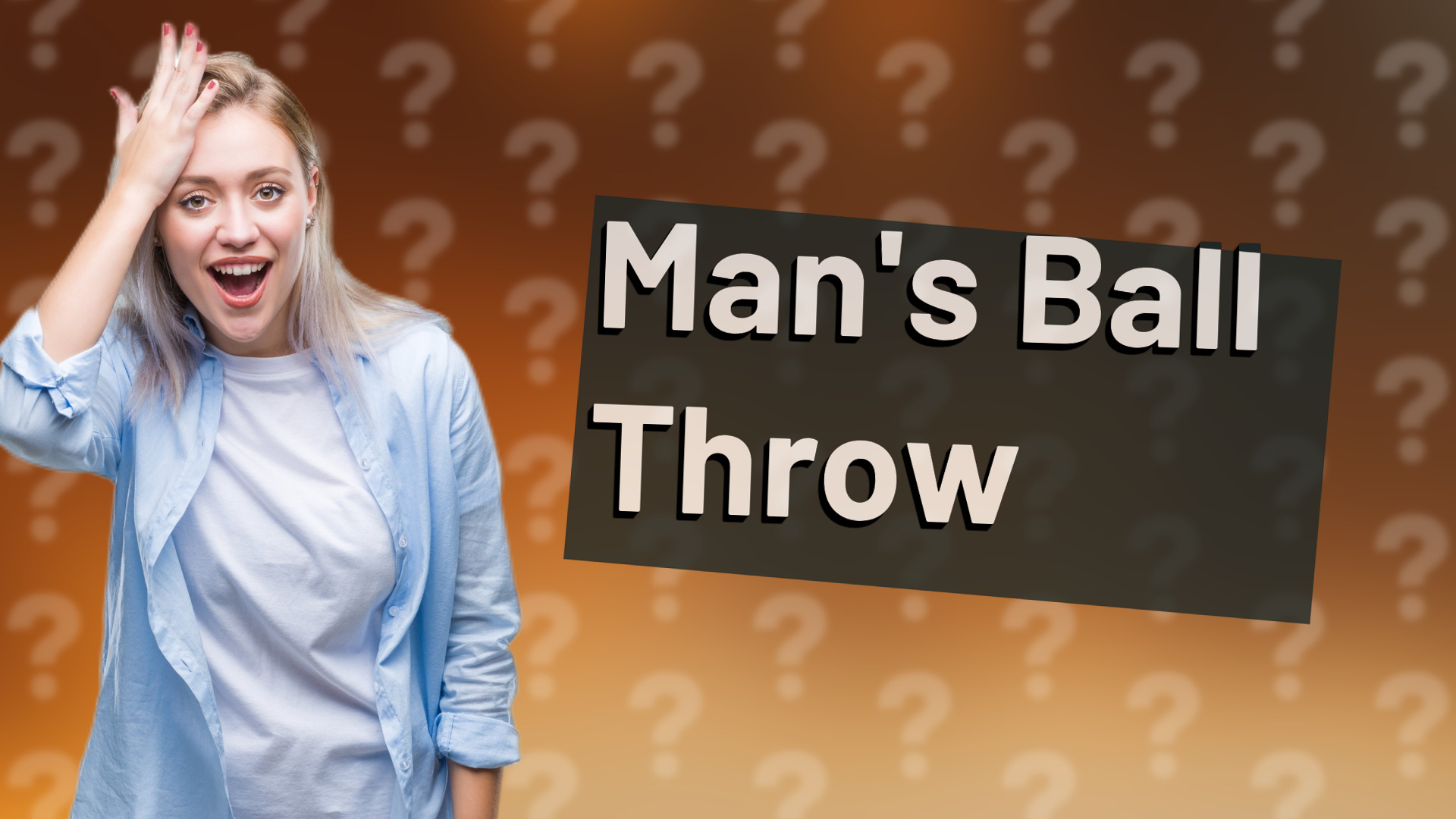 Man's Ball Throw