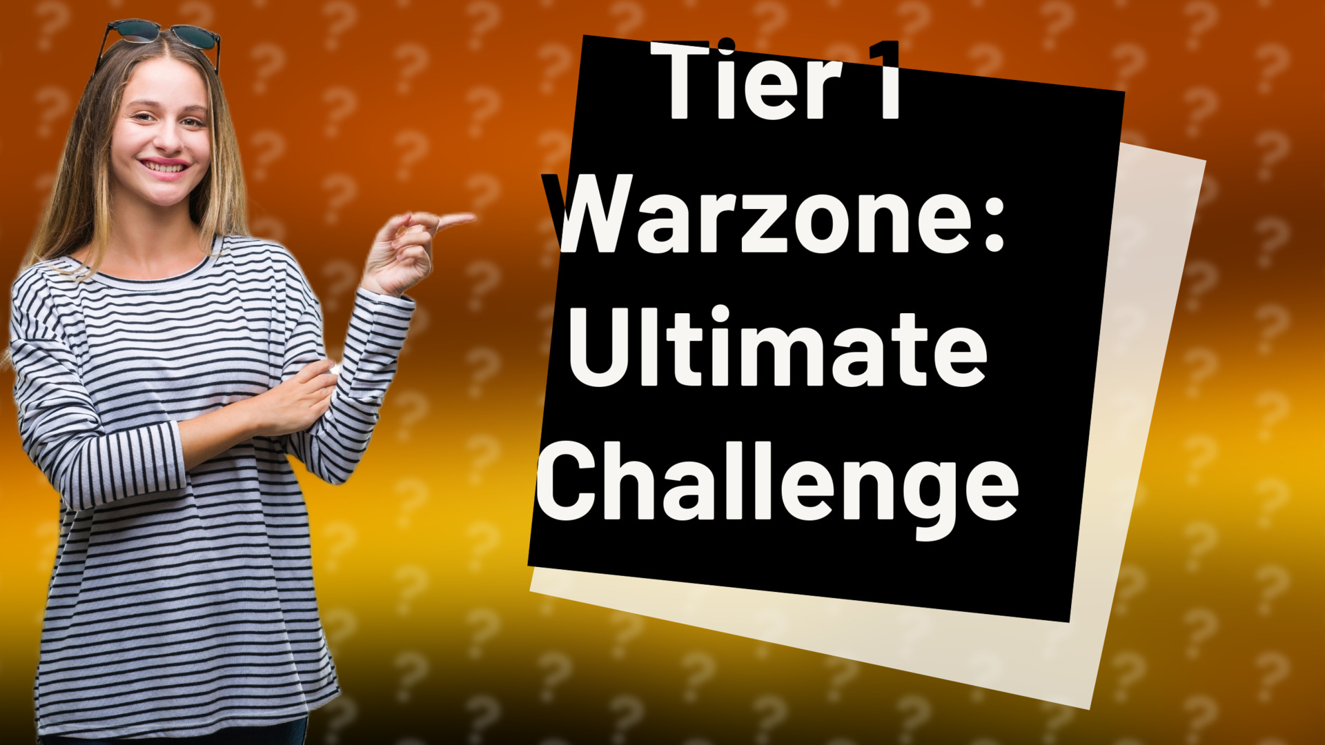 Tier 1 Warzone: Ultimate Challenge