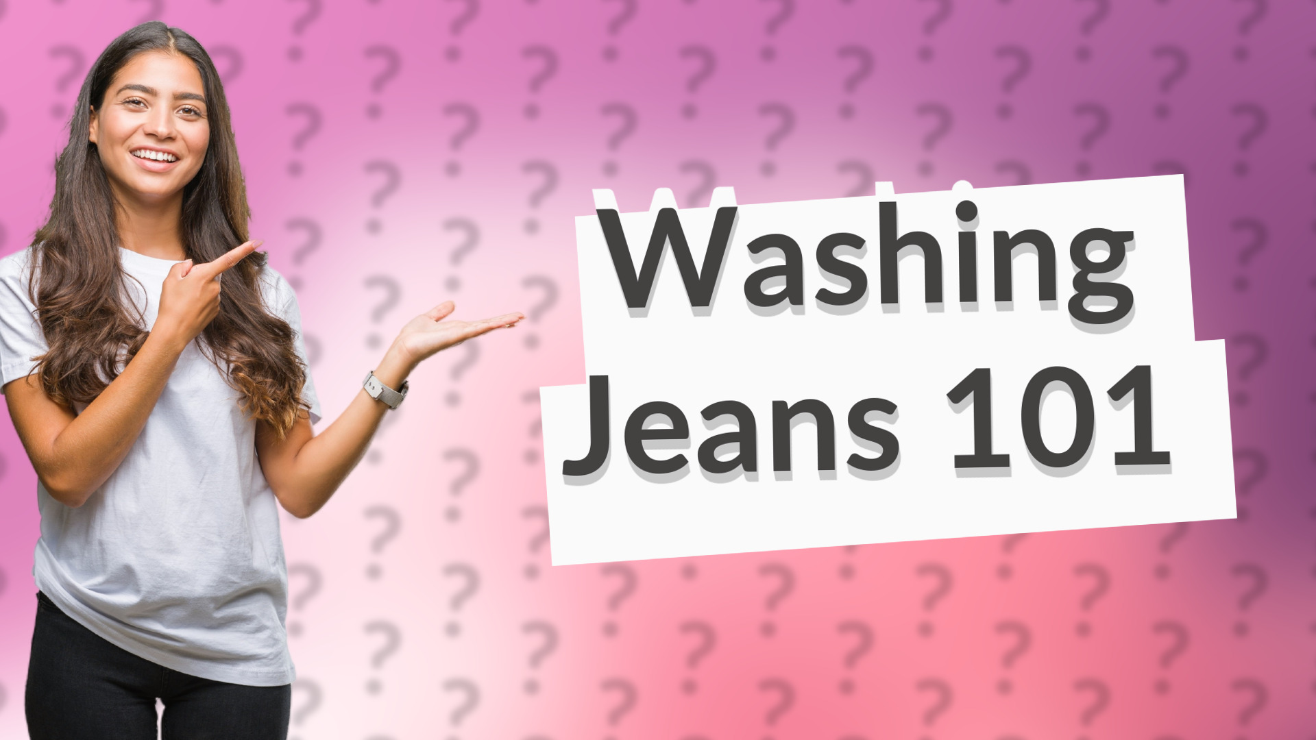 Washing Jeans 101