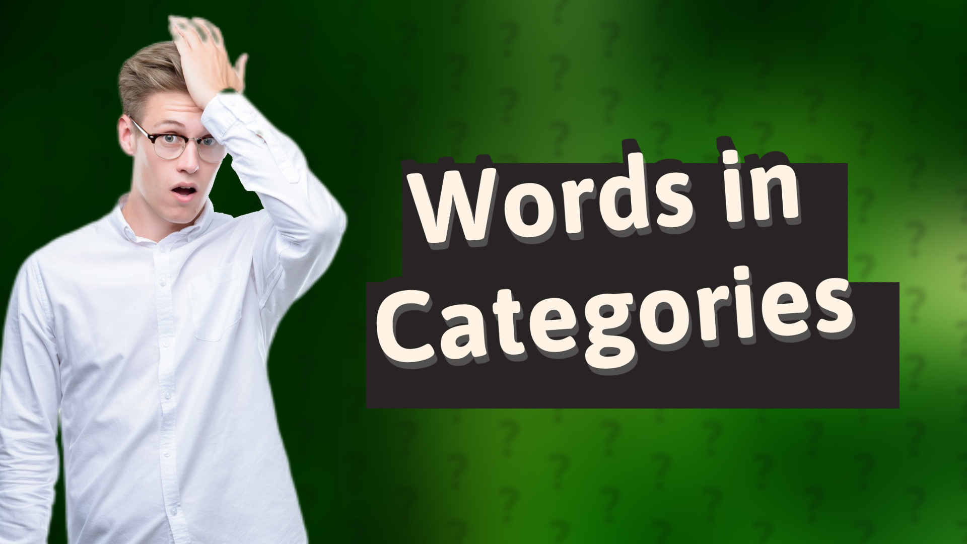 Words in Categories