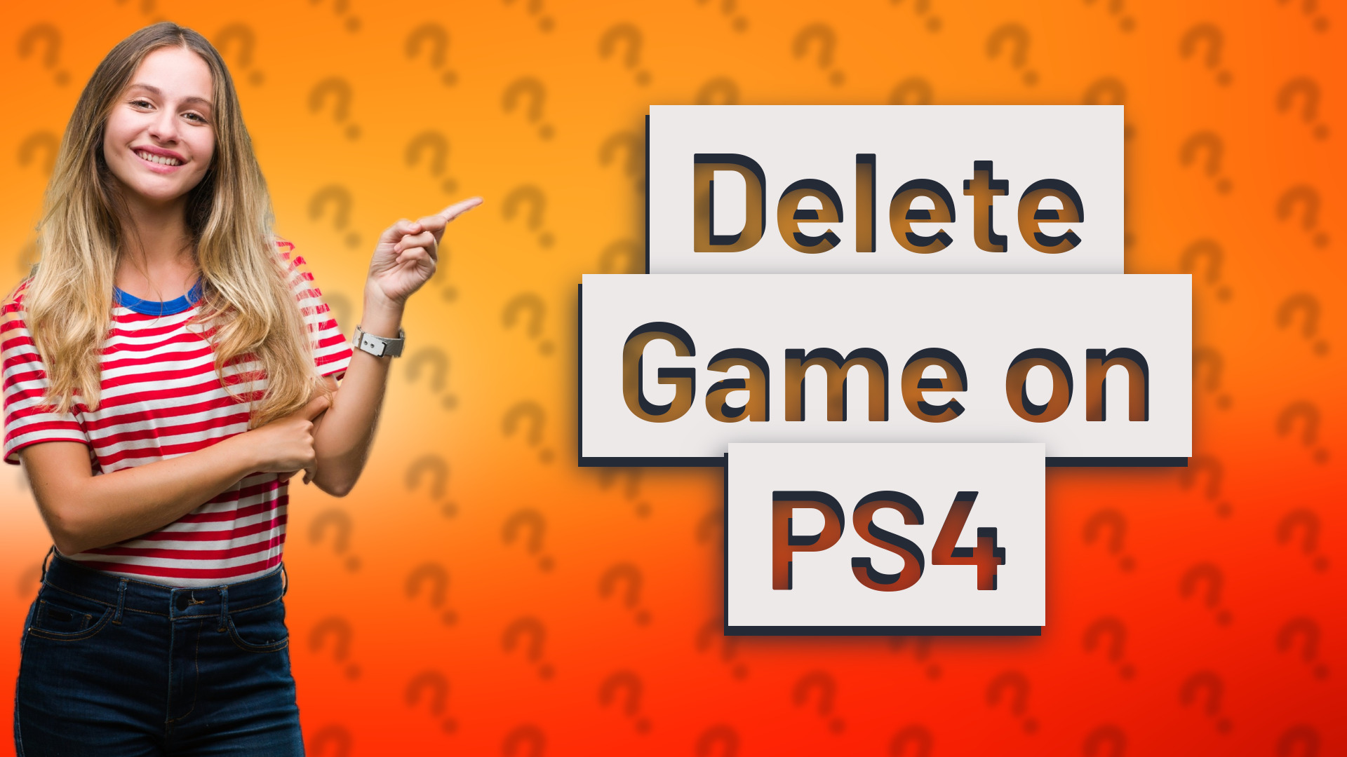 Delete Game on PS4