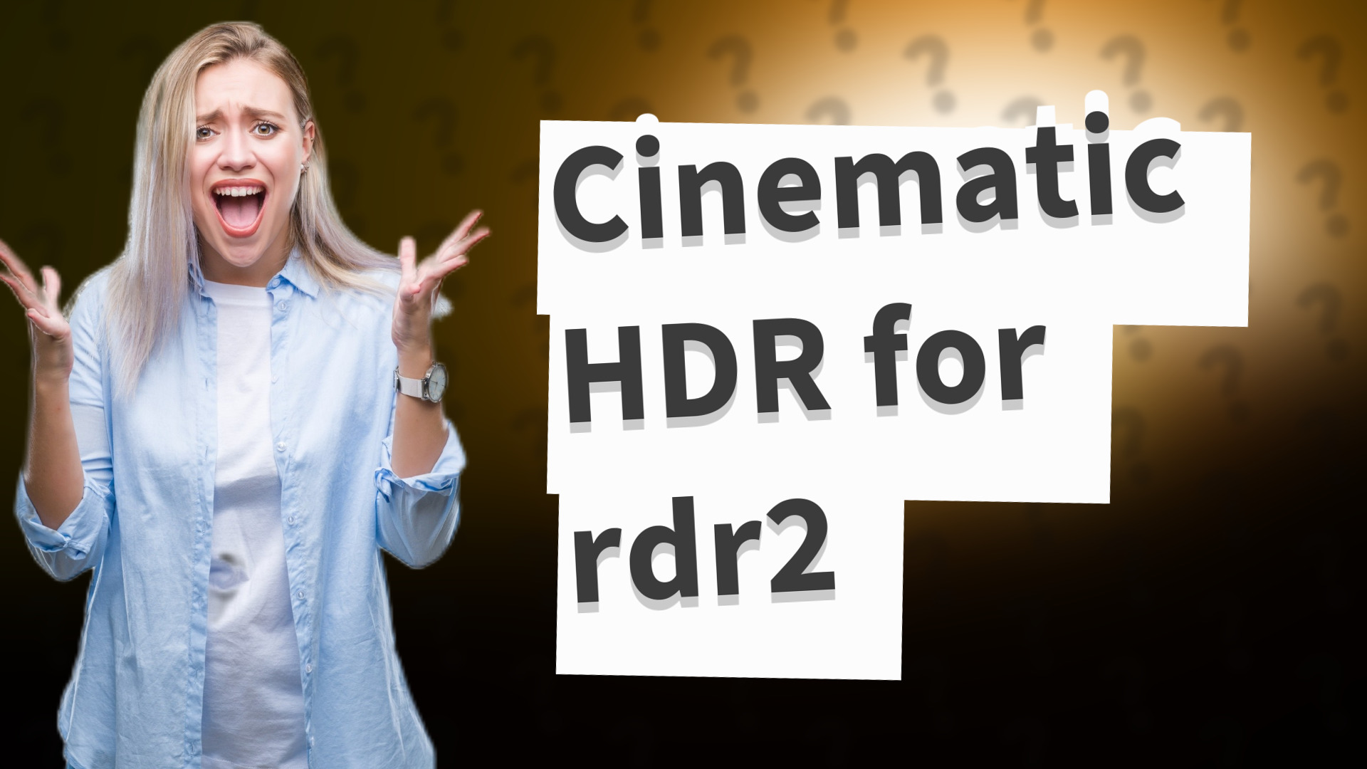Cinematic HDR for rdr2