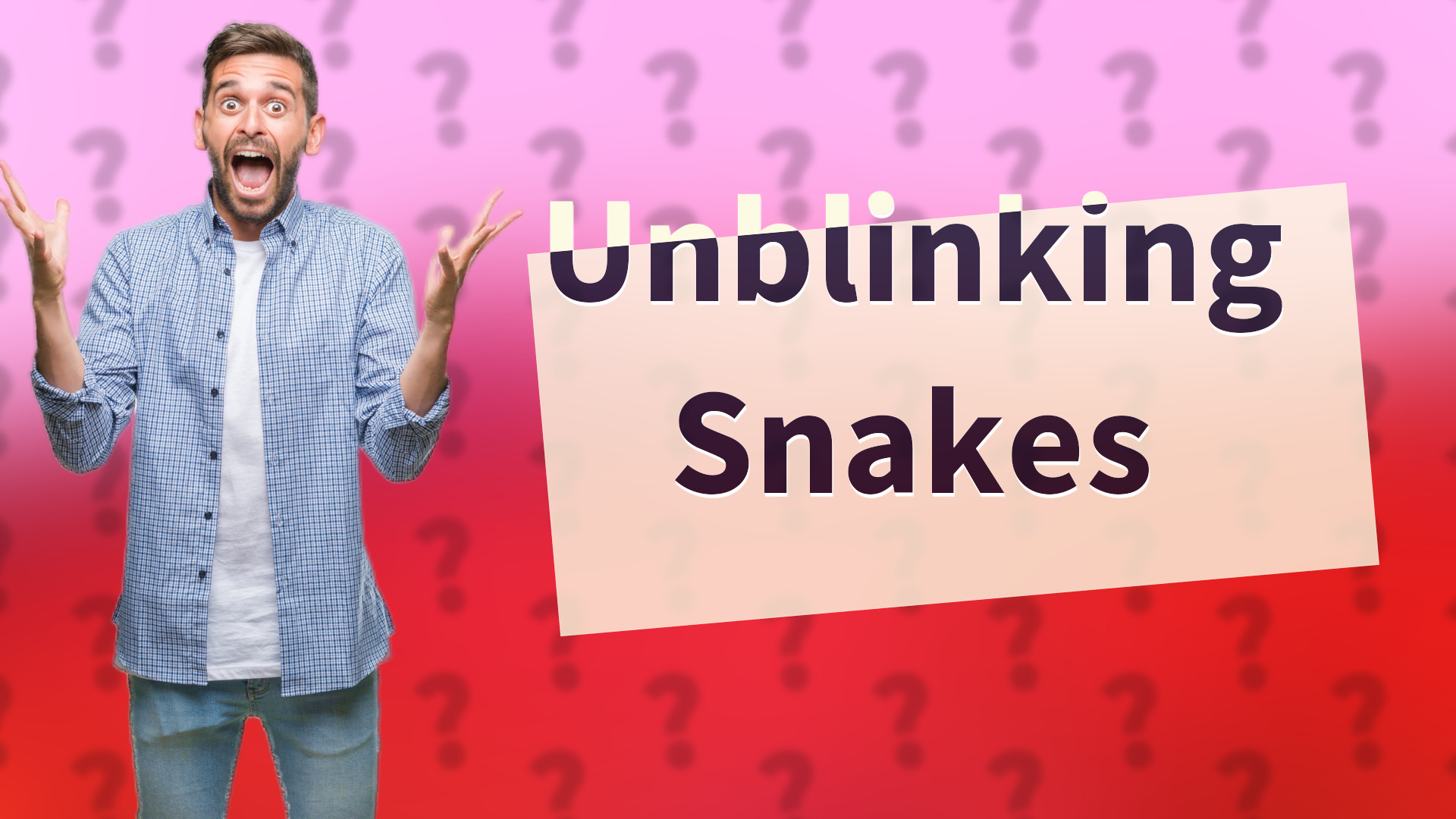 Unblinking Snakes