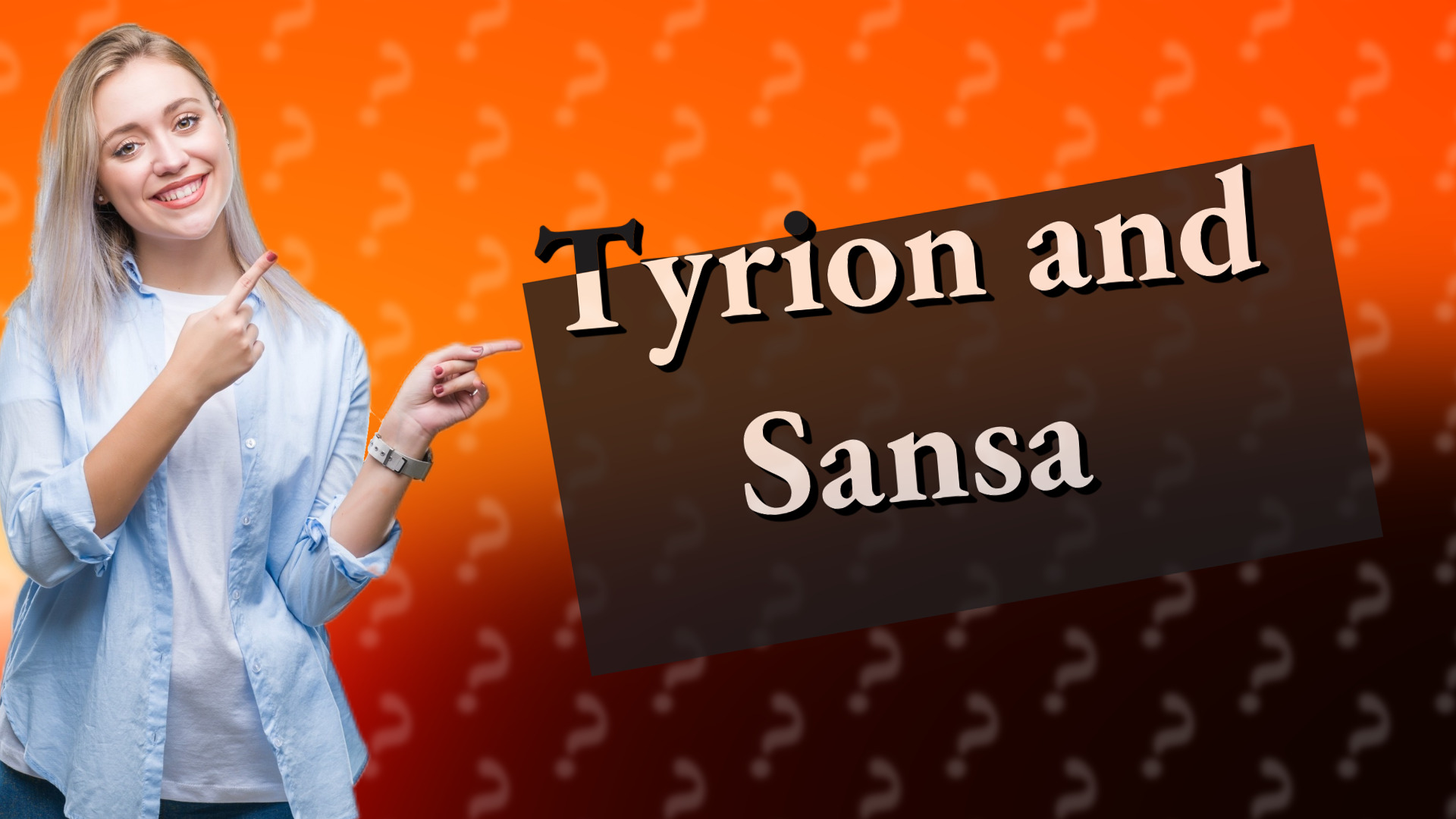 Tyrion and Sansa