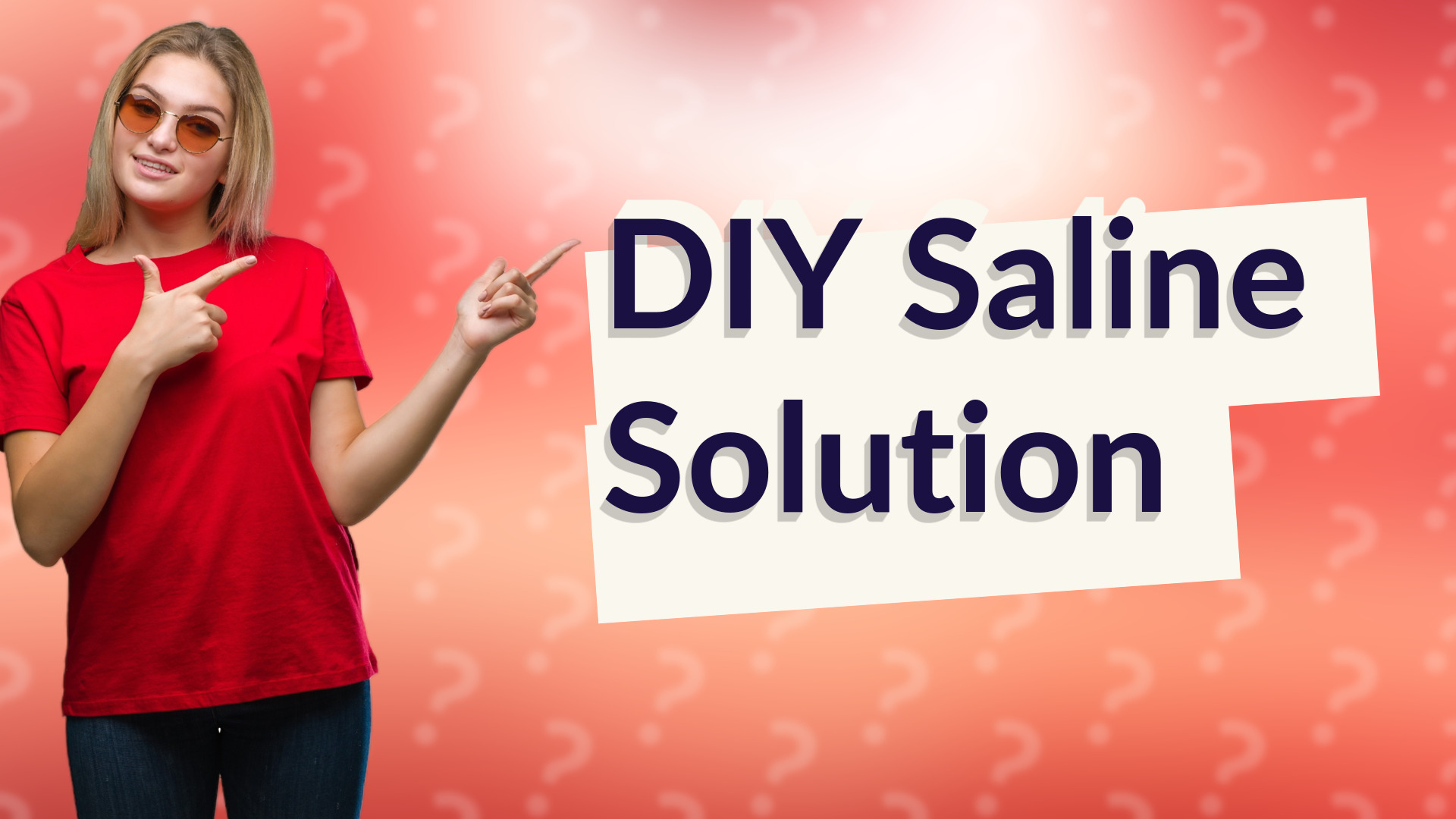 DIY Saline Solution