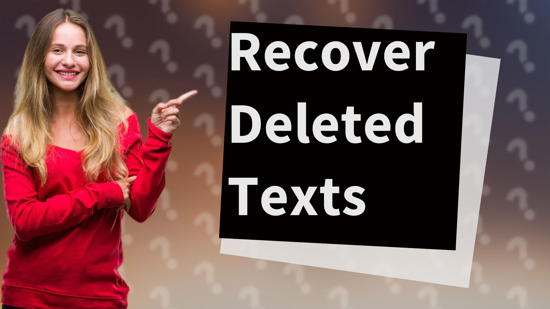 Recover Deleted Texts