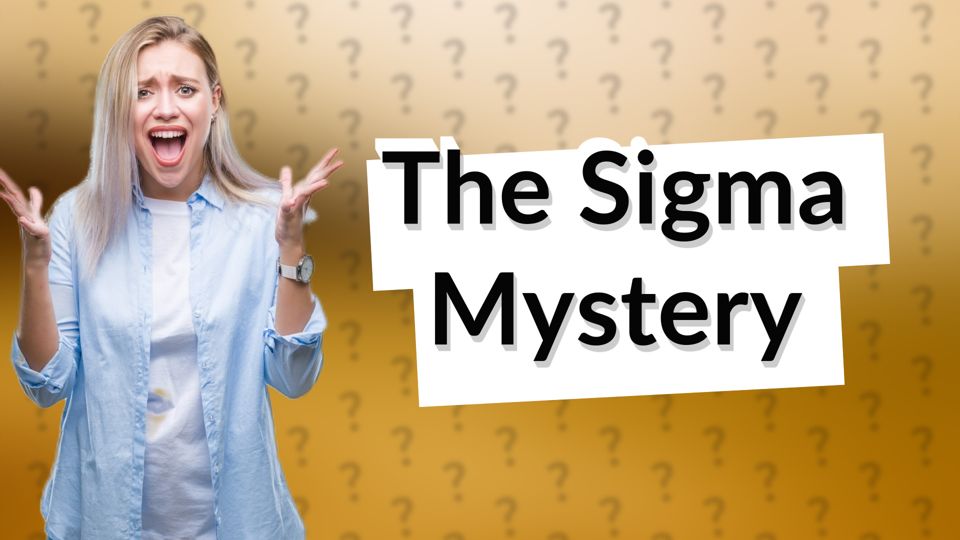 The Sigma Mystery