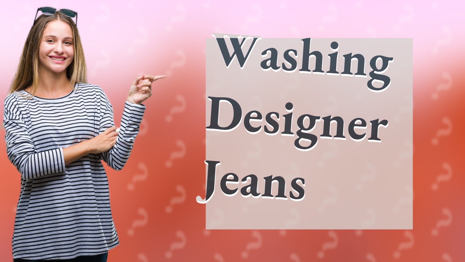 Washing Designer Jeans