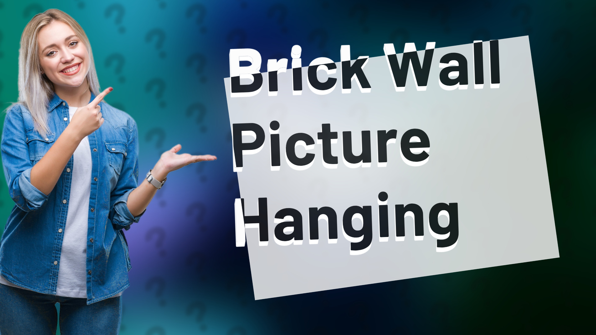 Brick Wall Picture Hanging