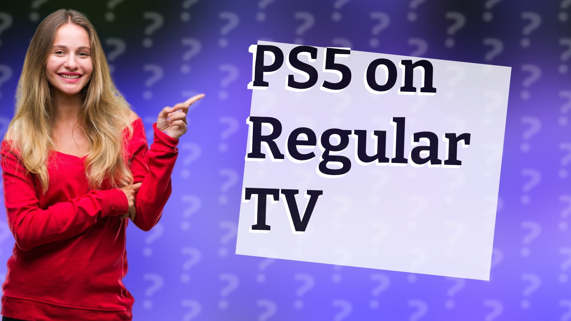 PS5 on Regular TV