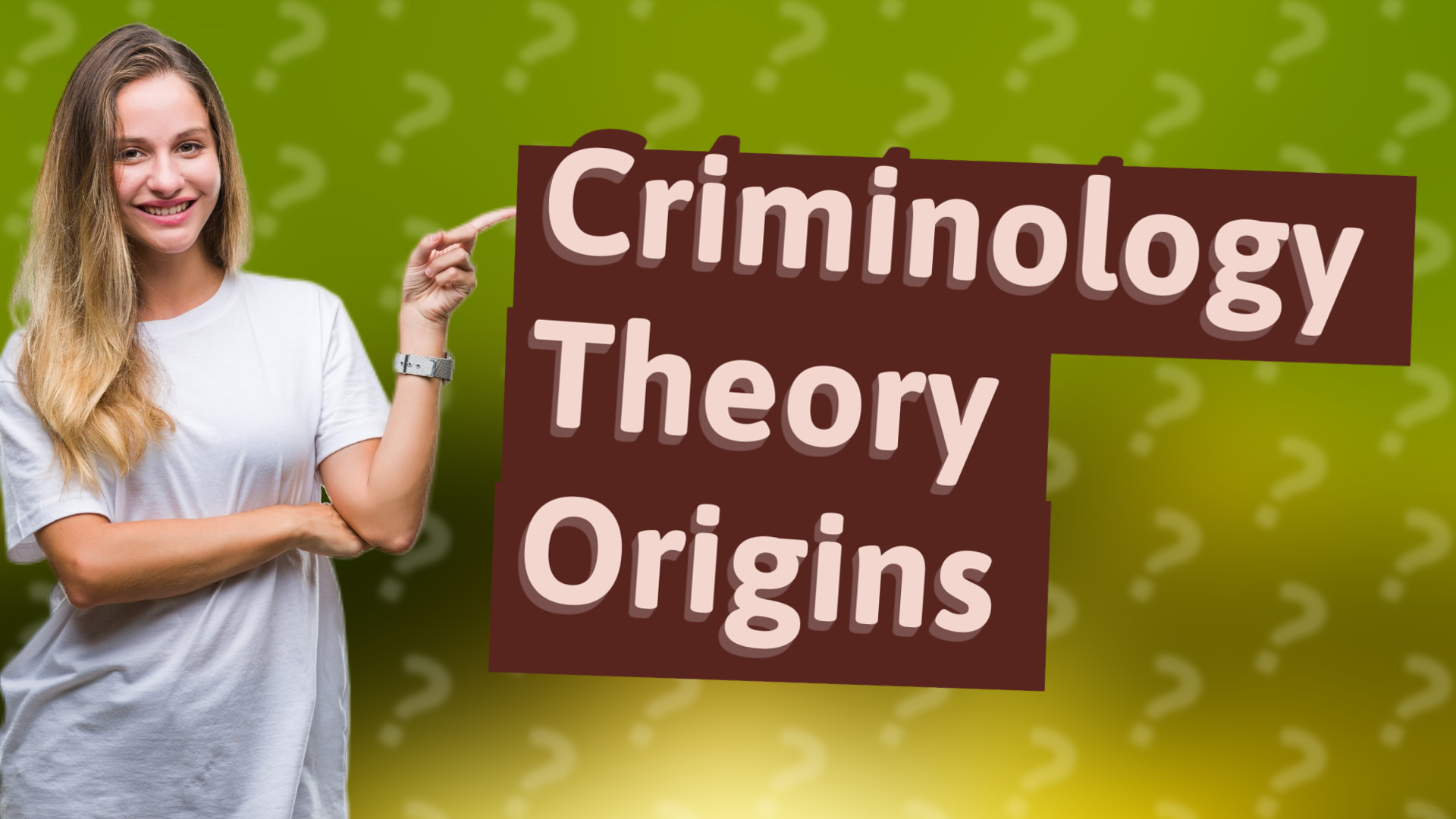 Criminology Theory Origins