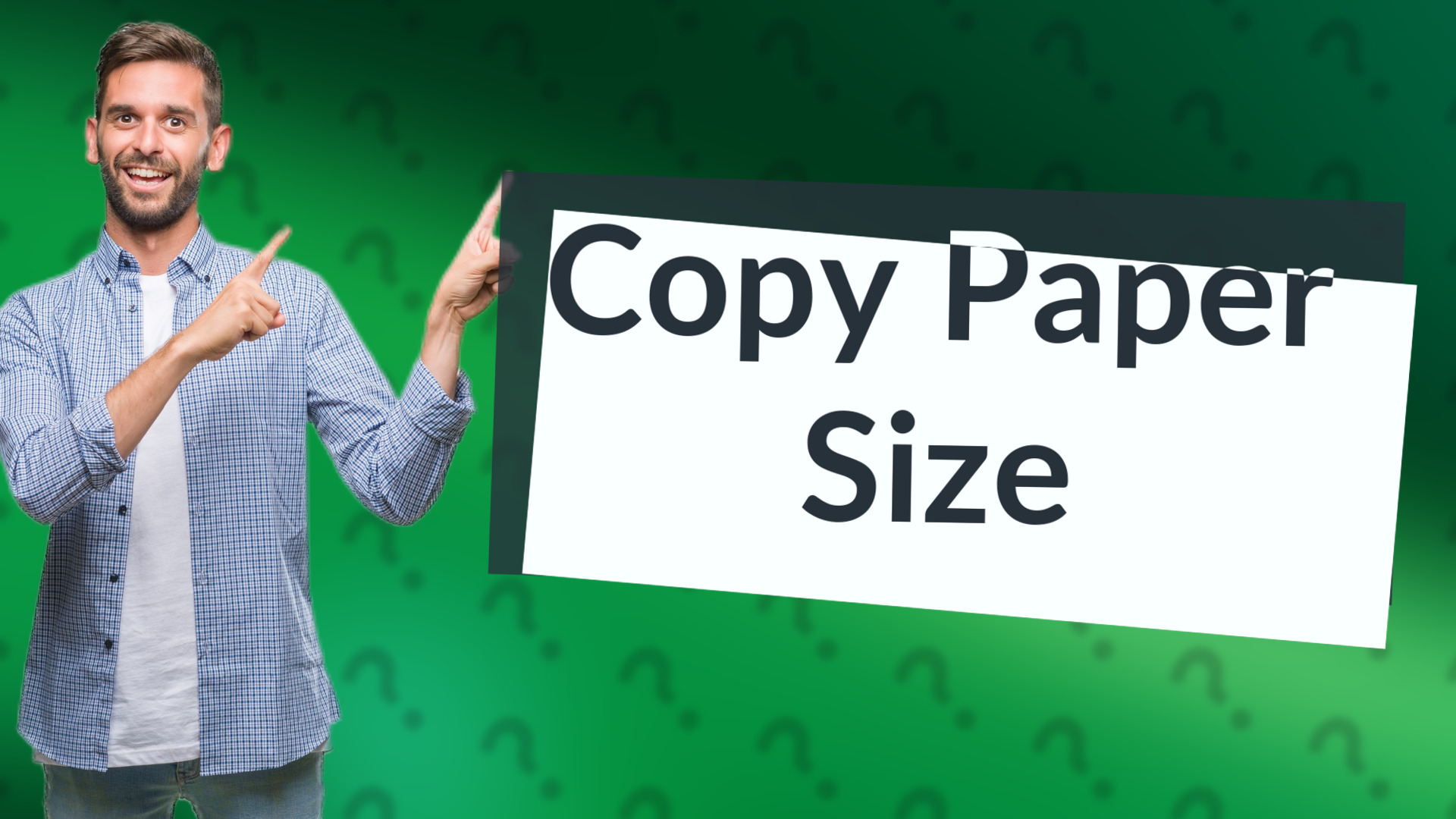 Copy Paper Size