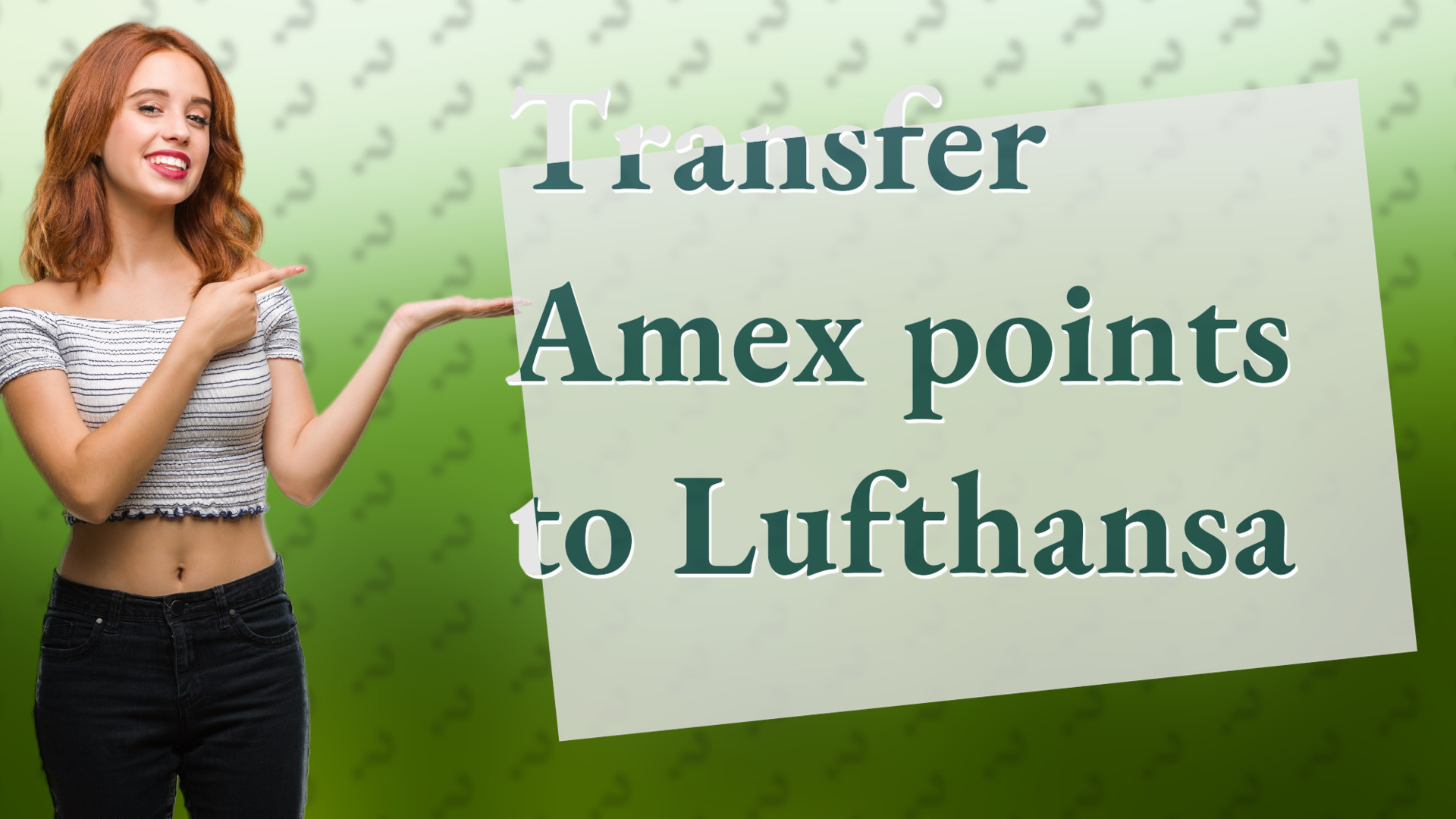 Transfer Amex points to Lufthansa