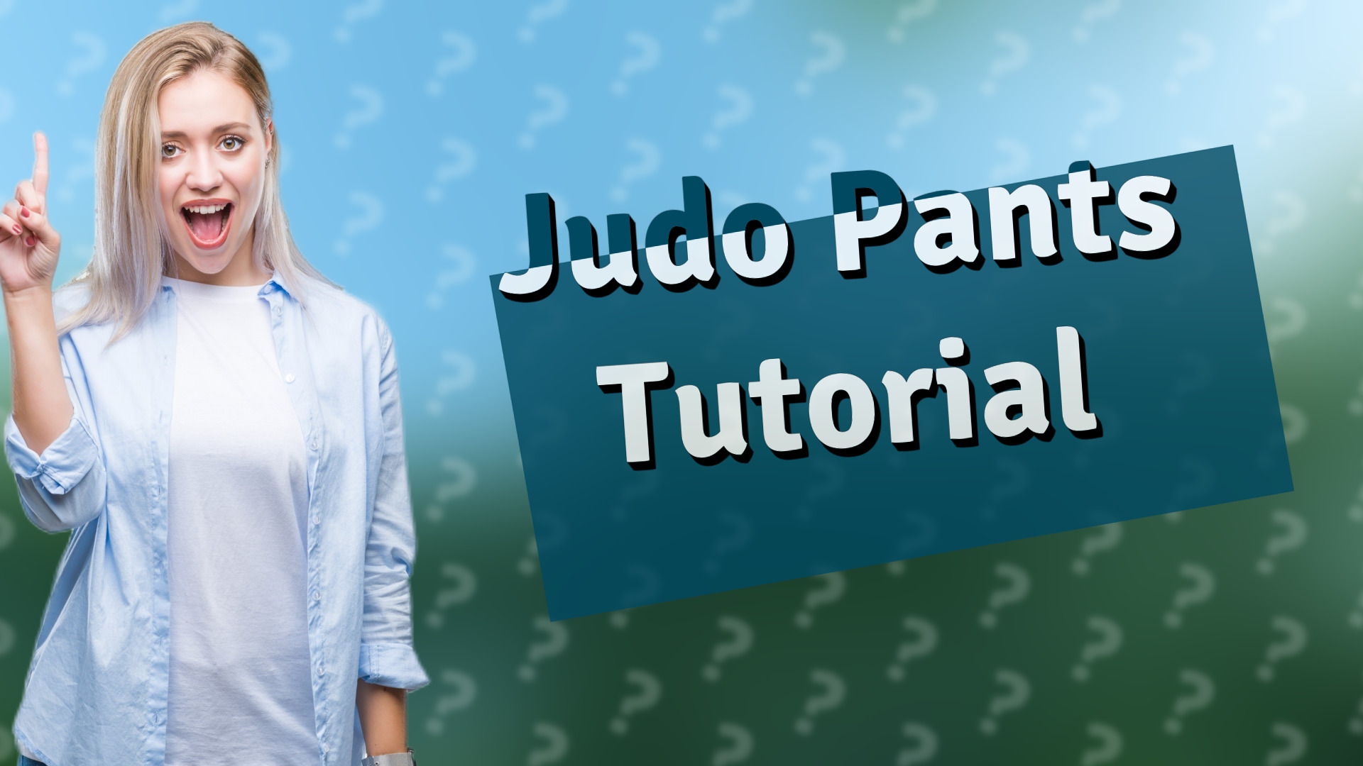 Judo Pants Tutorial