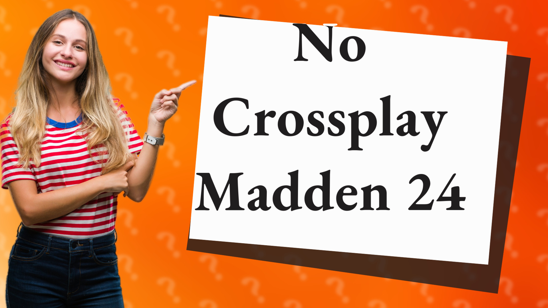 No Crossplay Madden 24