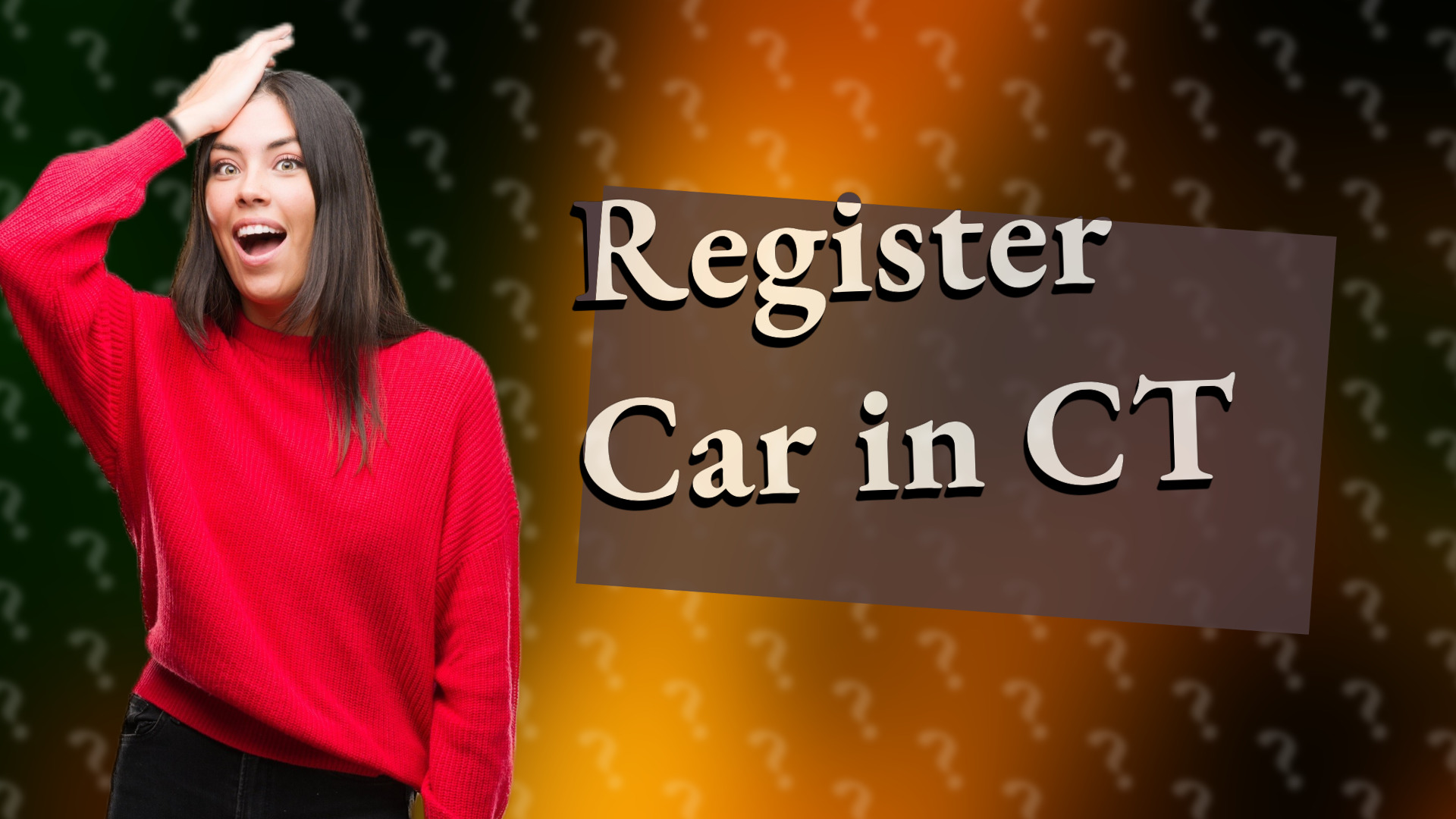 Register Car in CT