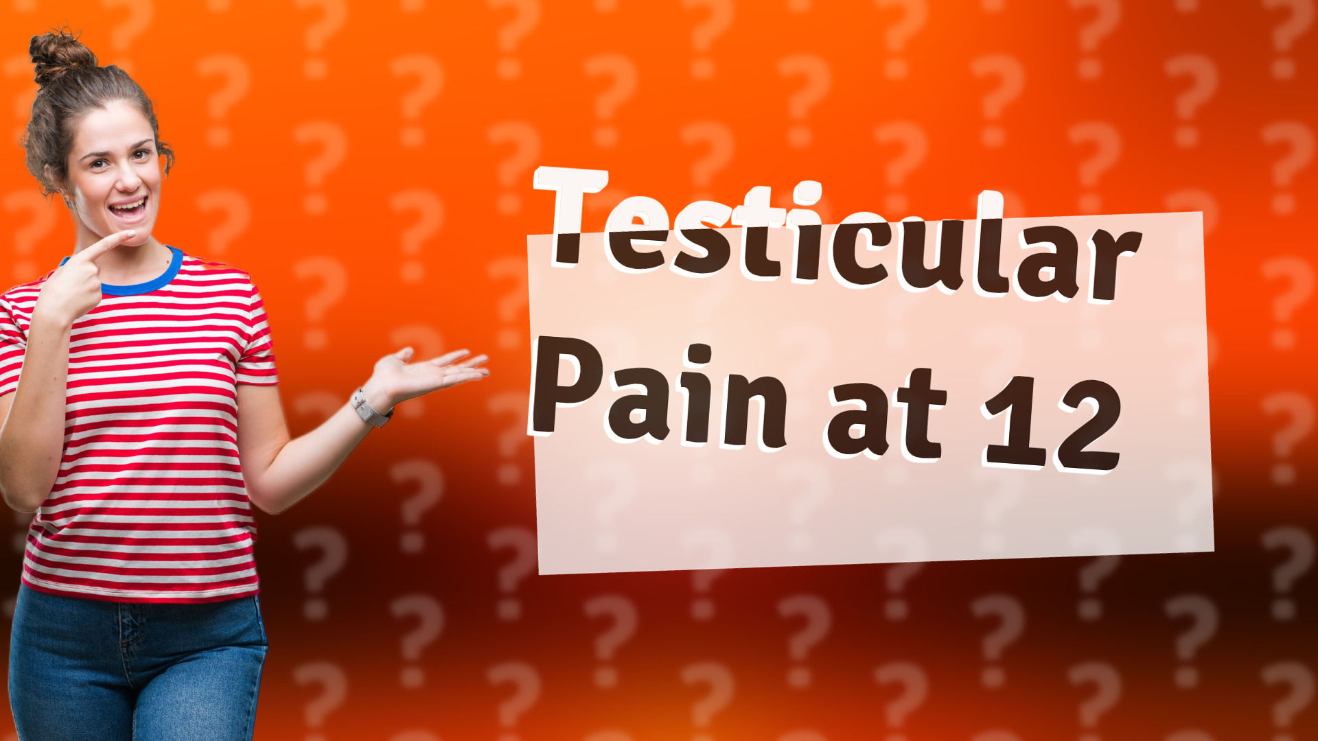 Testicular Pain at 12