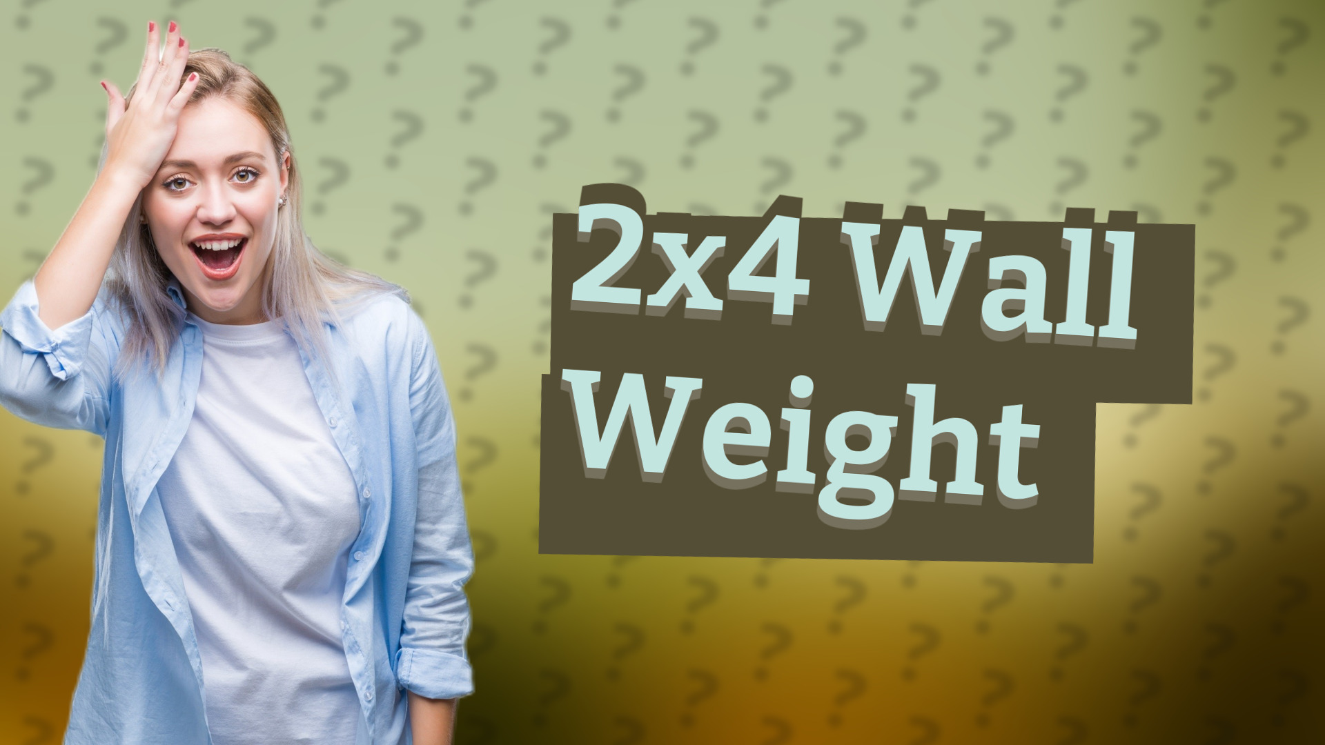 2x4 Wall Weight