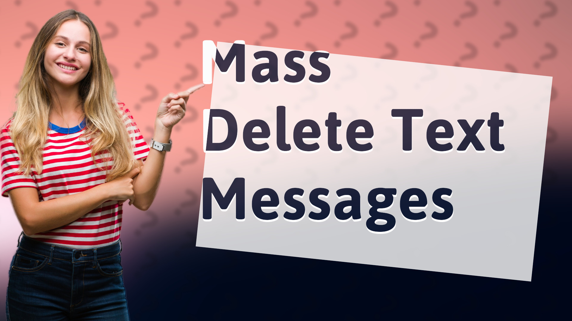 Mass Delete Text Messages