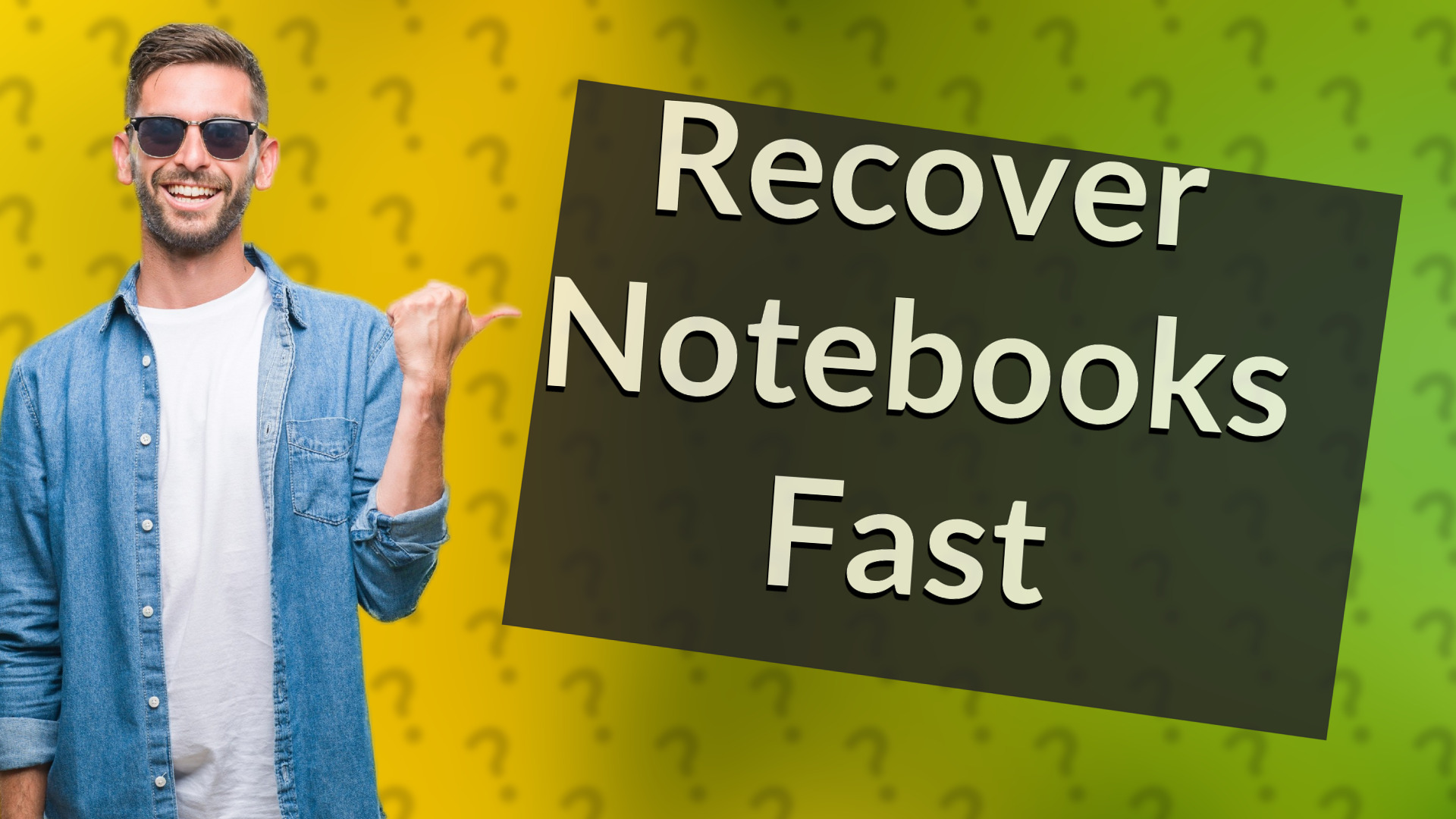Recover Notebooks Fast