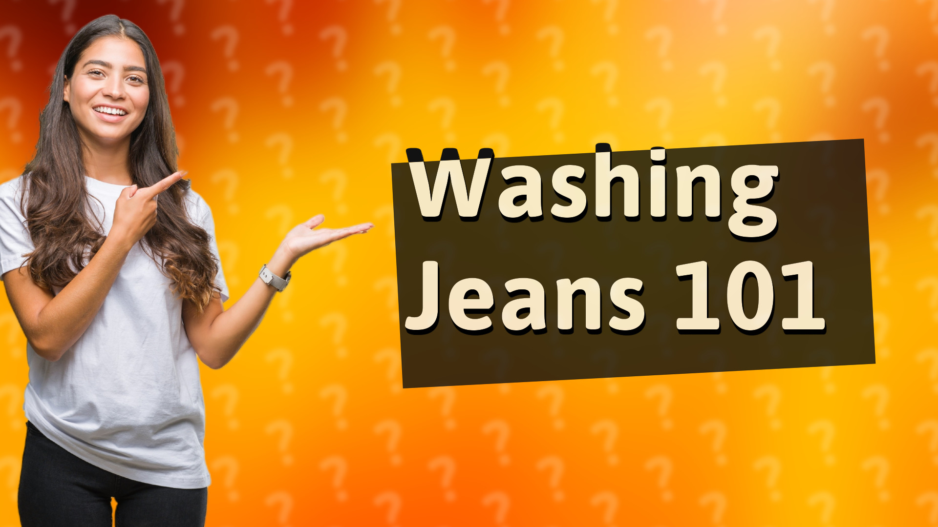 Washing Jeans 101